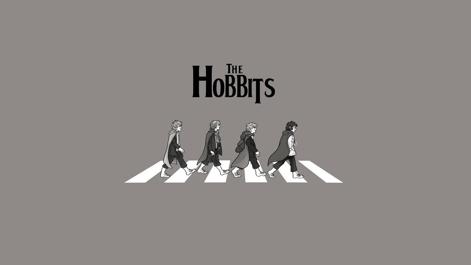 The Hobbits Abbey Road HD Wallpaper