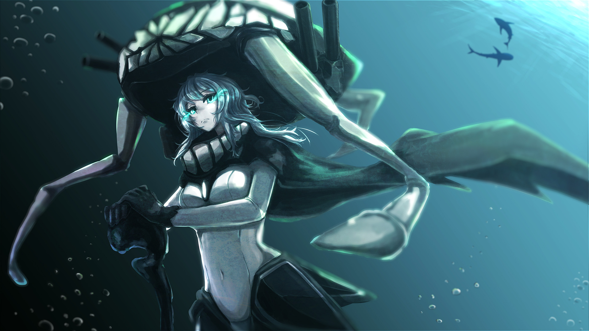 Wo Class Aircraft Carrier from Kantai Collection HD Wallpaper