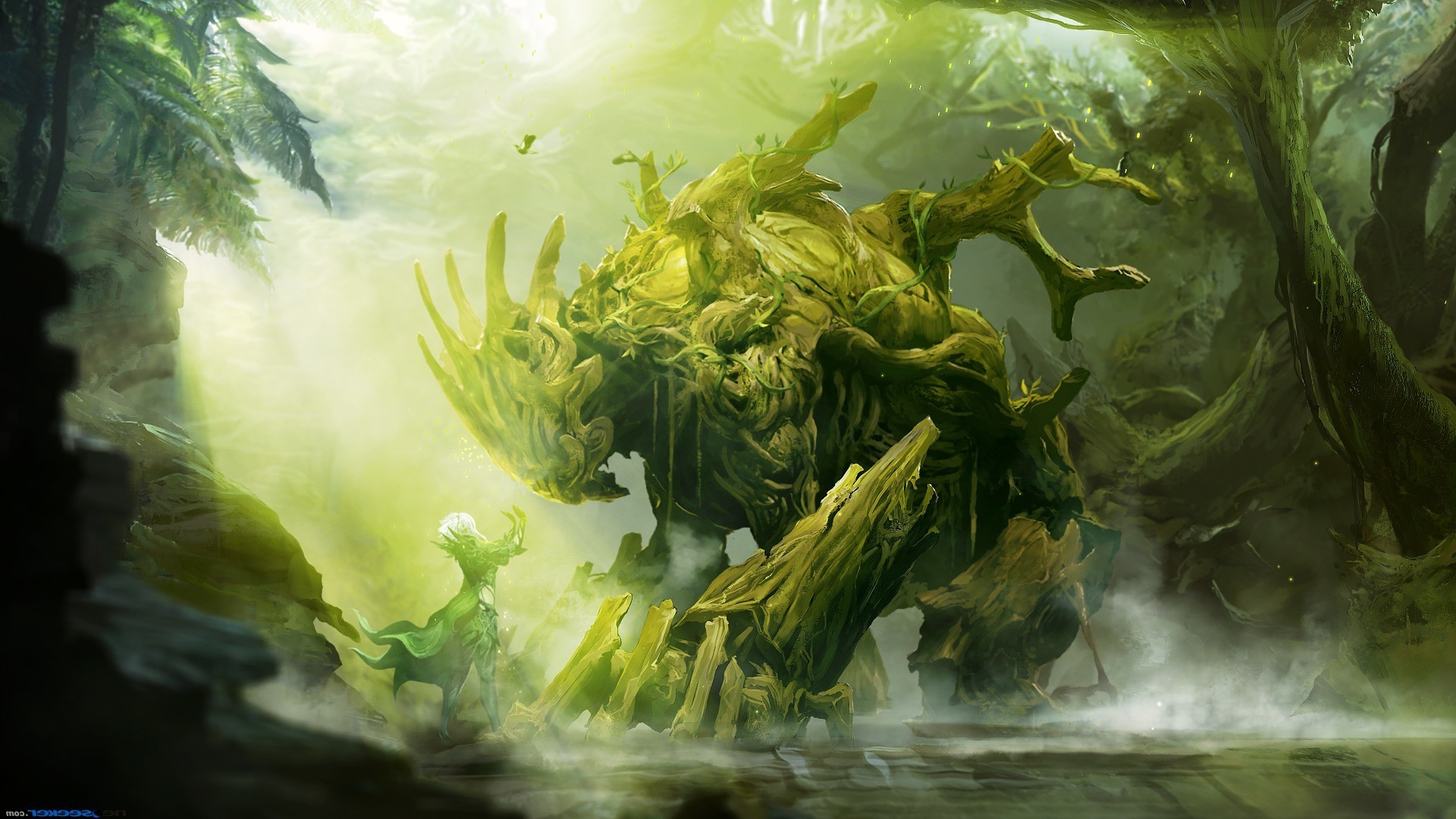 Guild Wars 2 Sylvari Forest Guardian HD Wallpaper