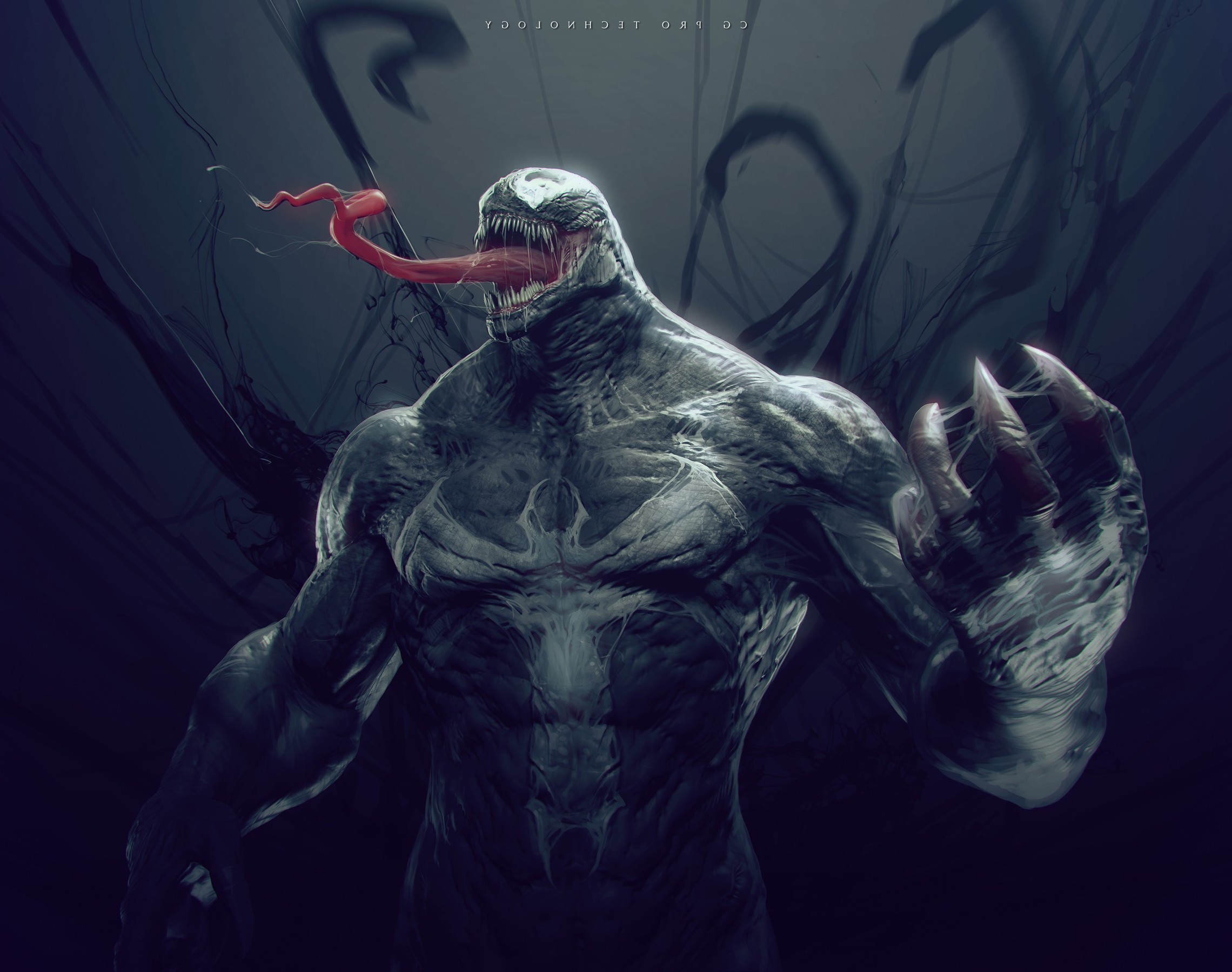Venom from Spider-Man fantasy art HD Wallpaper