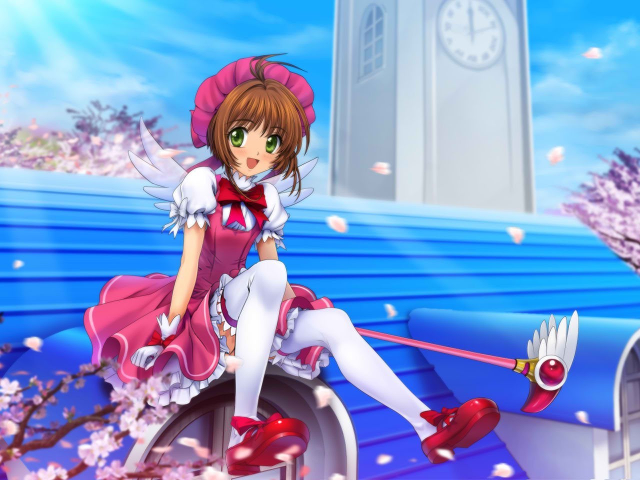 Sakura Kinomoto from Cardcaptor Sakura HD Wallpaper