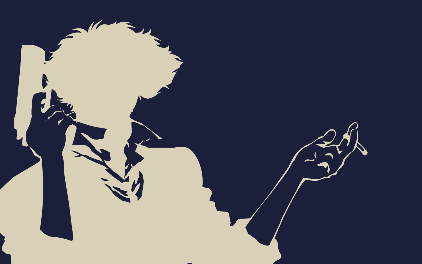 Spike Spiegel from Cowboy Bebop holding a gun and smoking HD Wallpaper