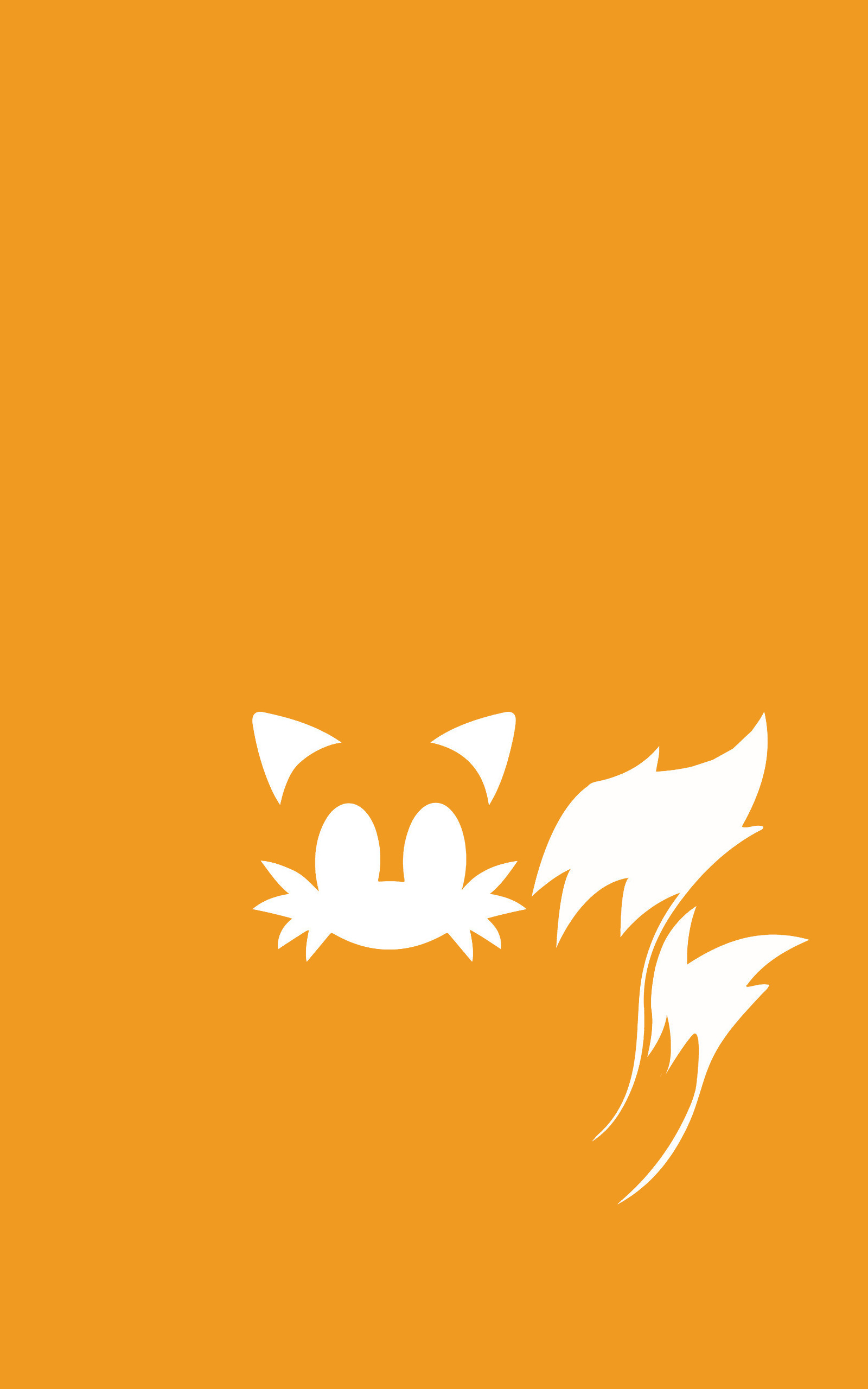 Tails from Sonic the Hedgehog minimalism HD Wallpaper