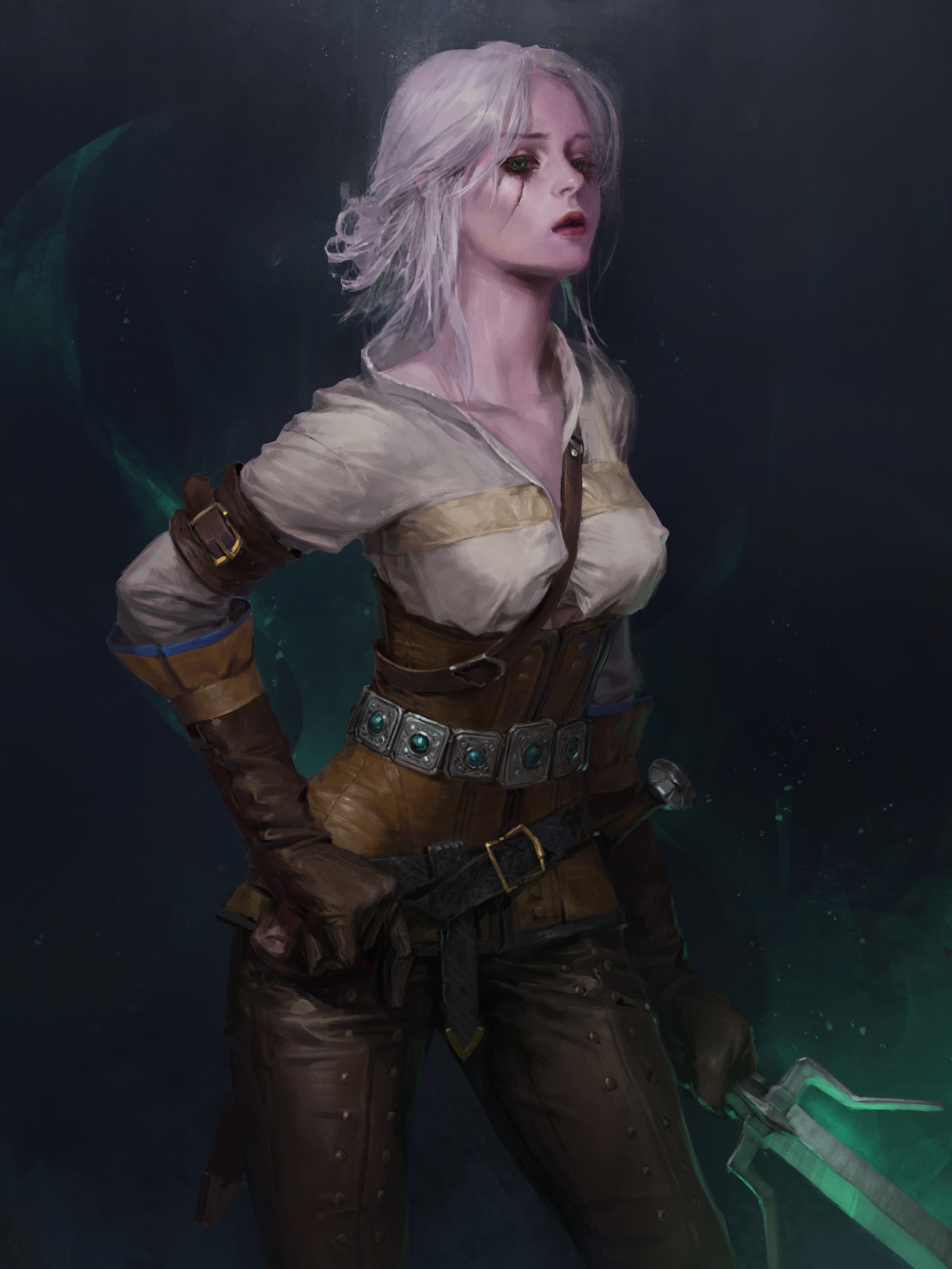 Cirilla from The Witcher 3 Wild Hunt Fantasy Art HD Wallpaper