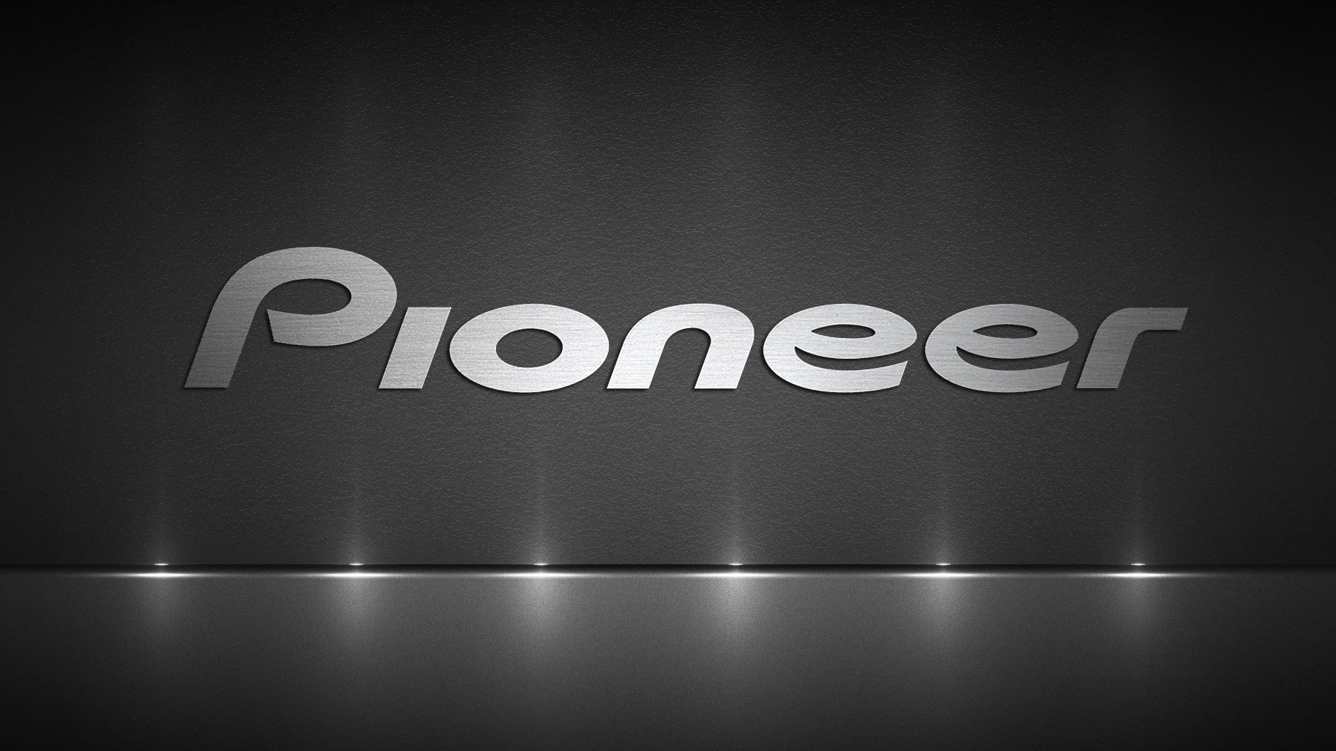 Pioneer logo on a dark textured background HD Wallpaper
