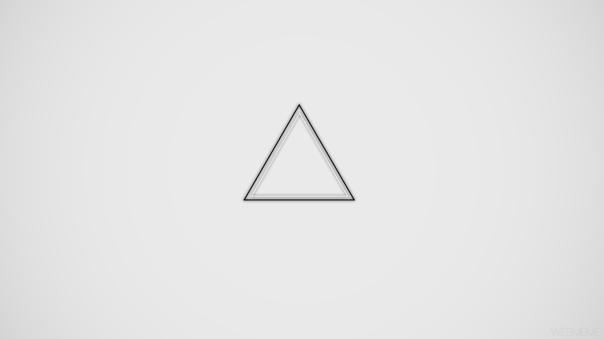 Minimalist black and white triangle geometry HD Wallpaper