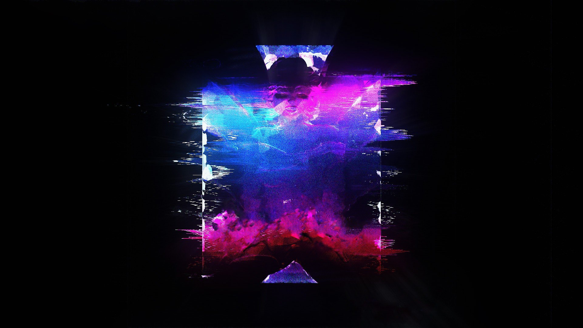 Death Grips music abstract glitch art HD Wallpaper
