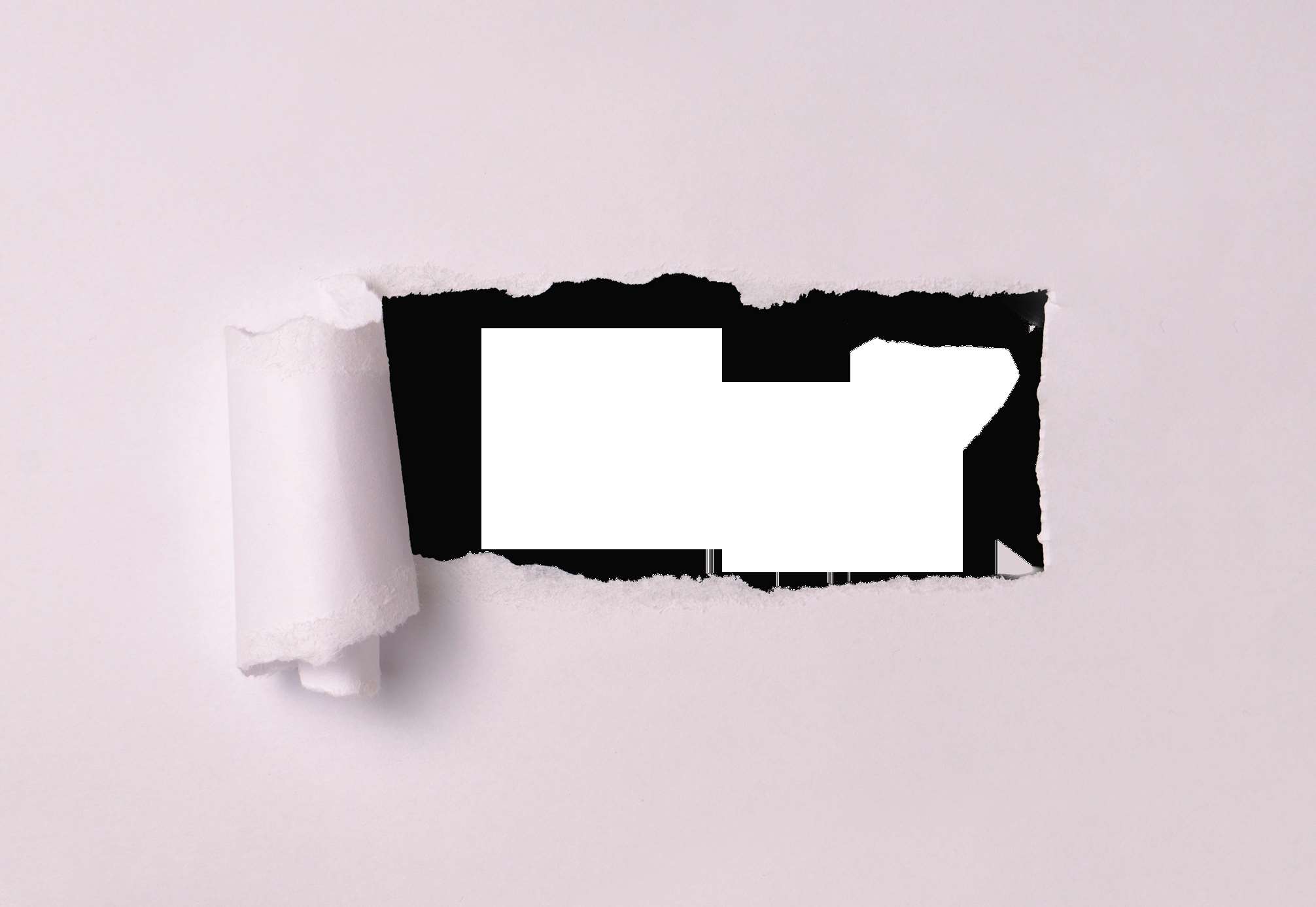 Torn paper with a white rectangle cutout HD Wallpaper