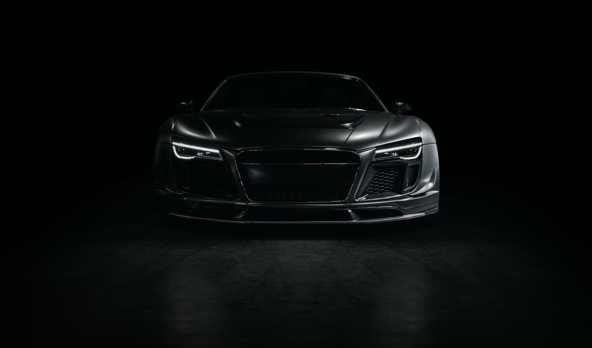 Audi R8 sports car front view HD Wallpaper