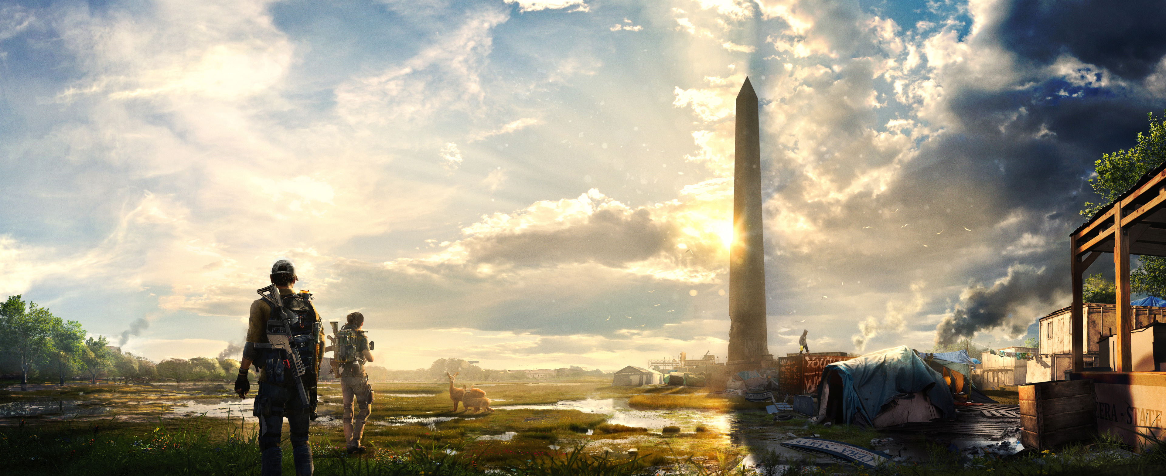 Tom Clancy's The Division 2 Washington Monument HD Wallpaper