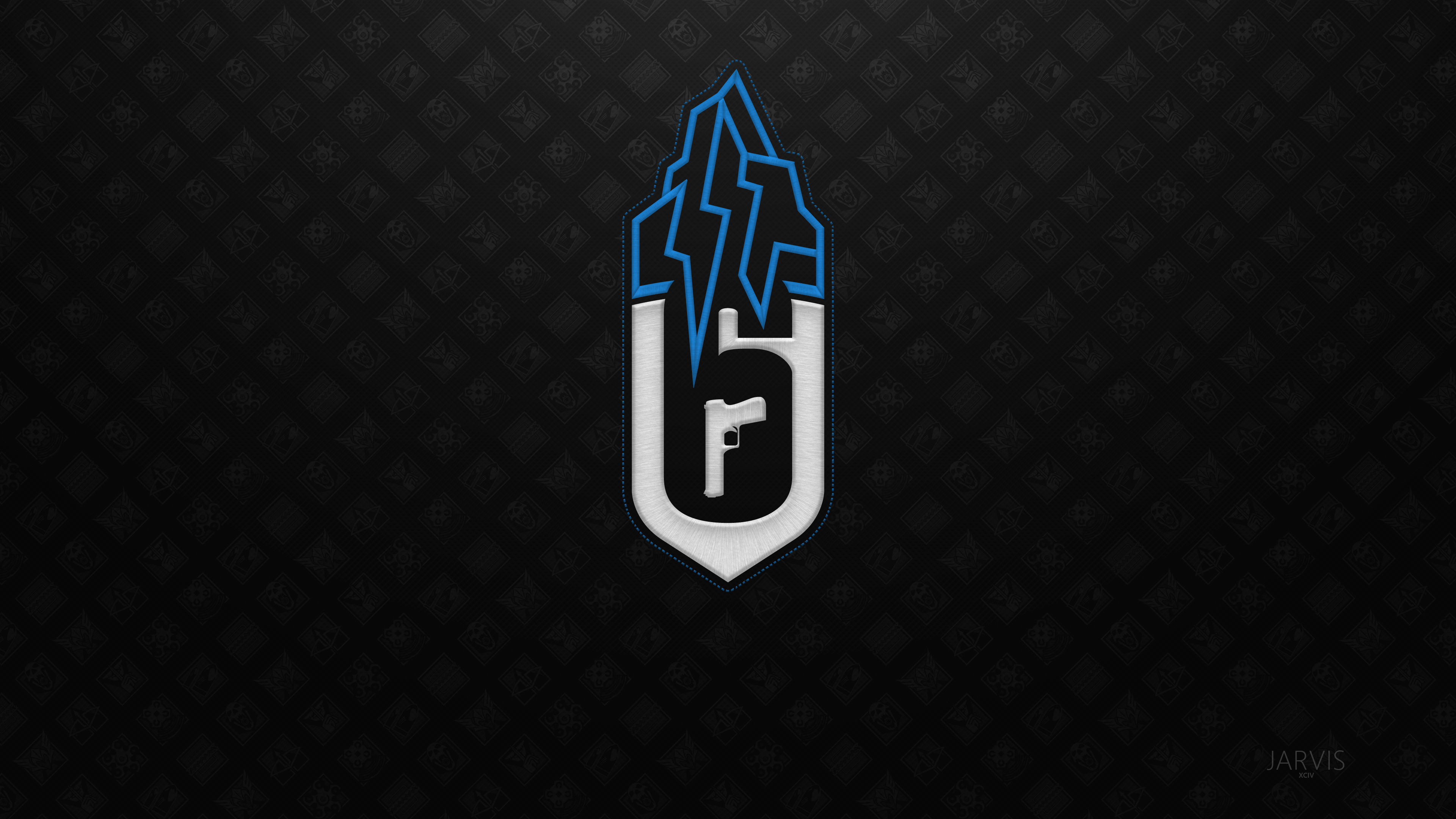 Tom Clancy's Rainbow Six Siege logo 4K HD Wallpaper