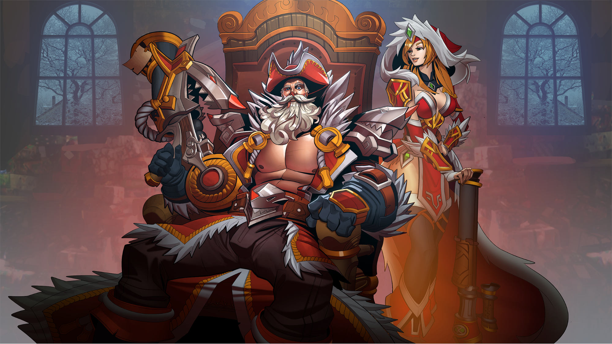 Dredge and Lian from Paladins HD Wallpaper