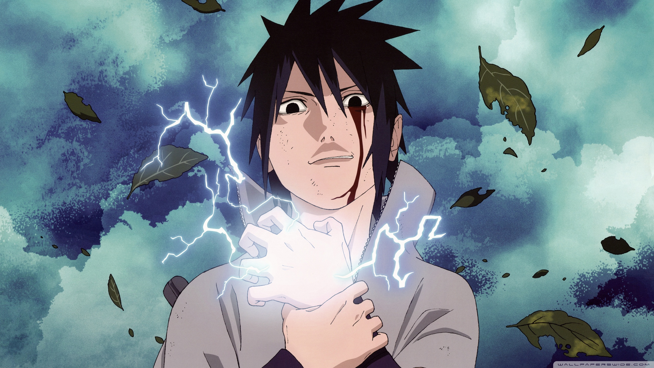Sasuke Uchiha Using Chidori Attack HD Wallpaper