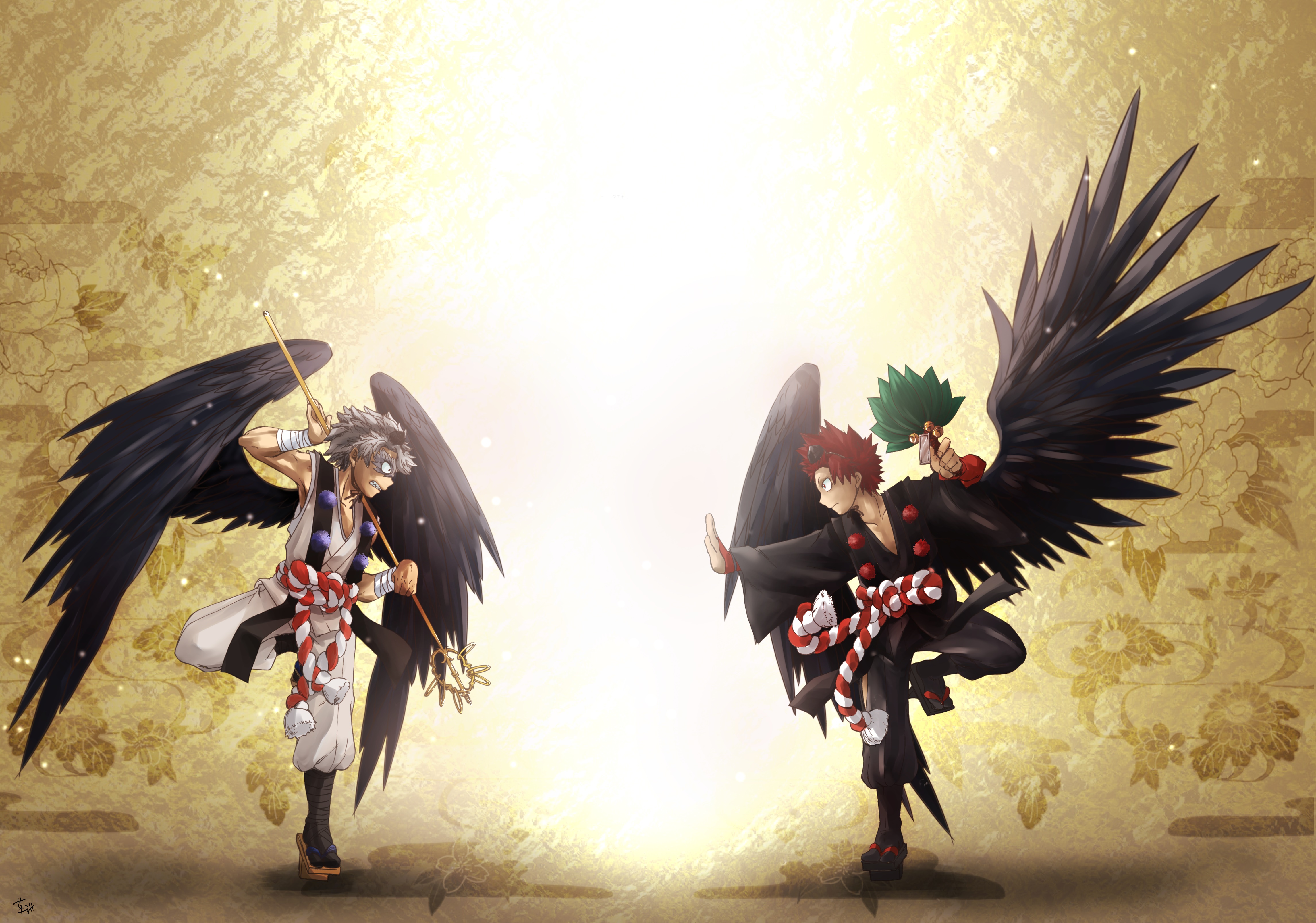 Eijiro Kirishima and Tetsutetsu Tetsutetsu Facing Off HD Wallpaper