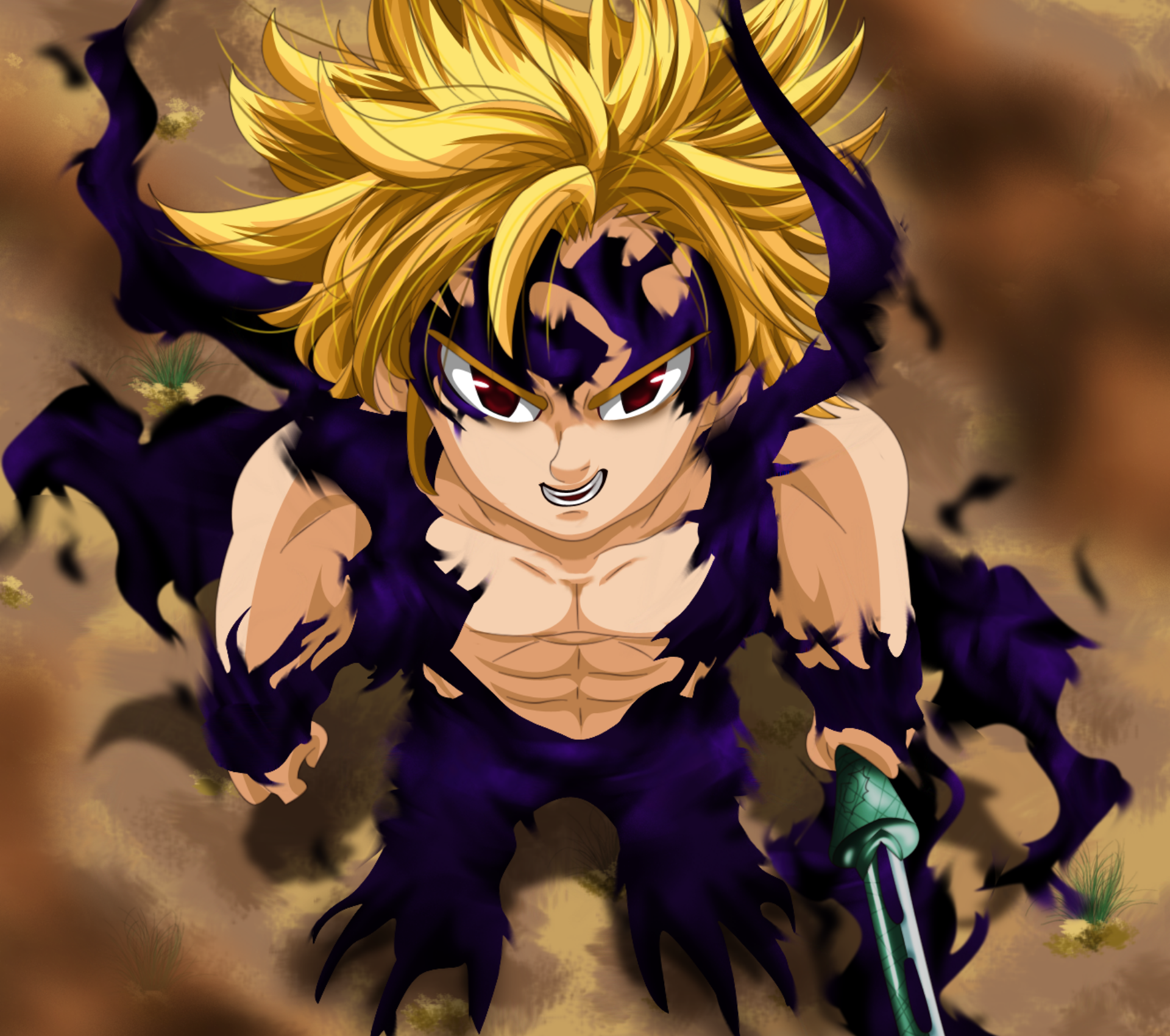 Meliodas from The Seven Deadly Sins HD Wallpaper