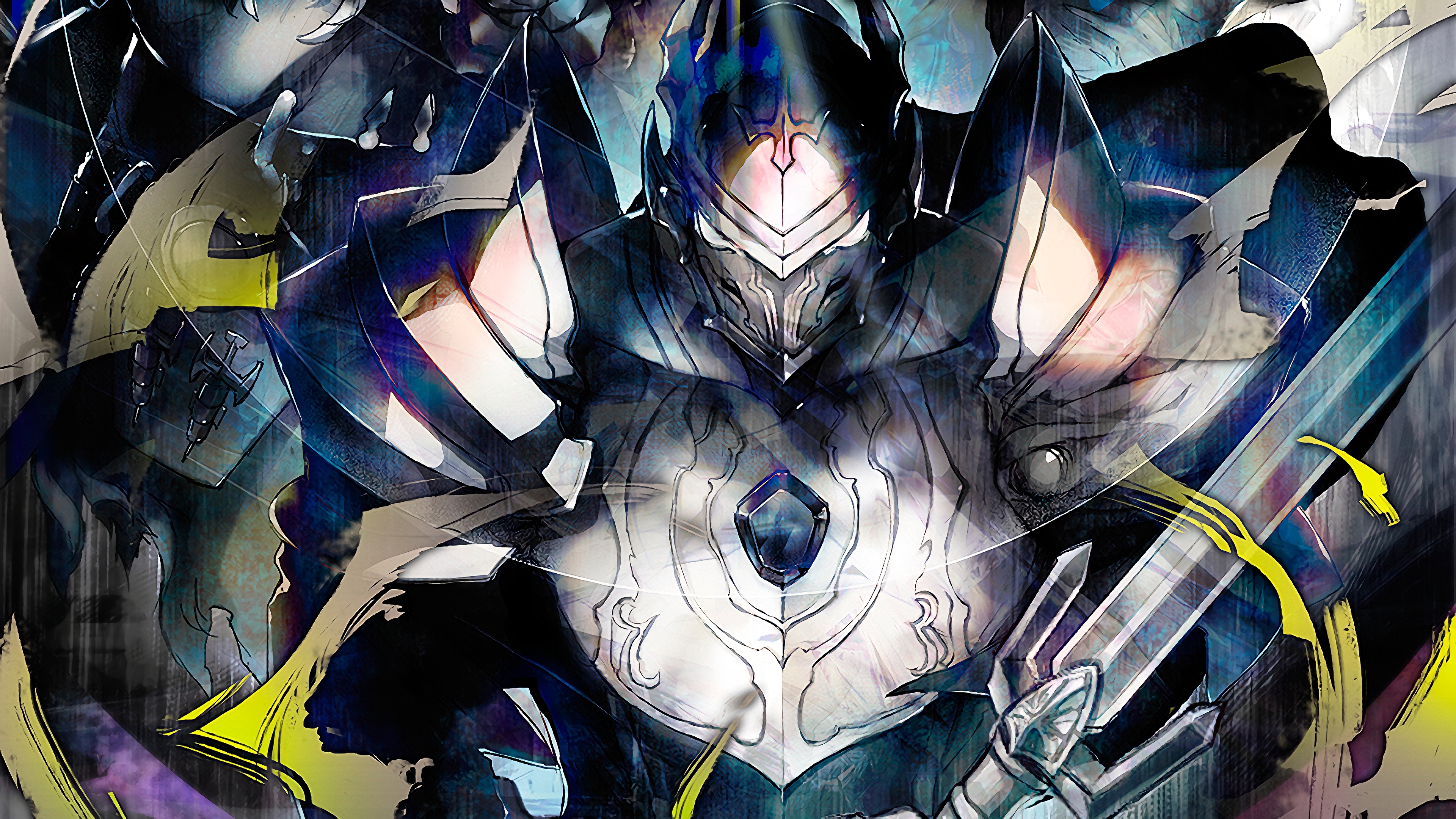 Touch Me from Overlord Armor with Sword HD Wallpaper