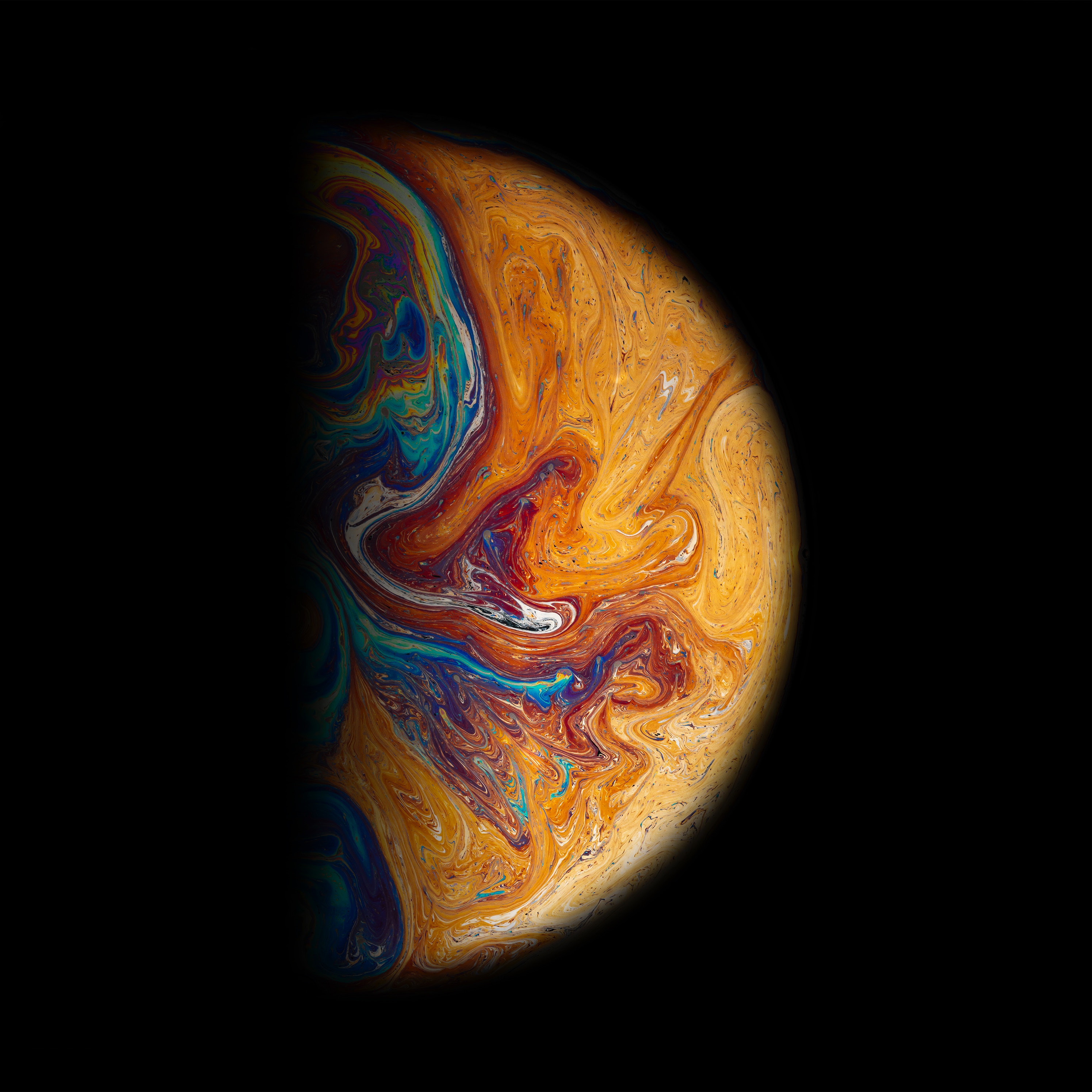 Vibrant Abstract Soap Bubble Close-Up HD Wallpaper
