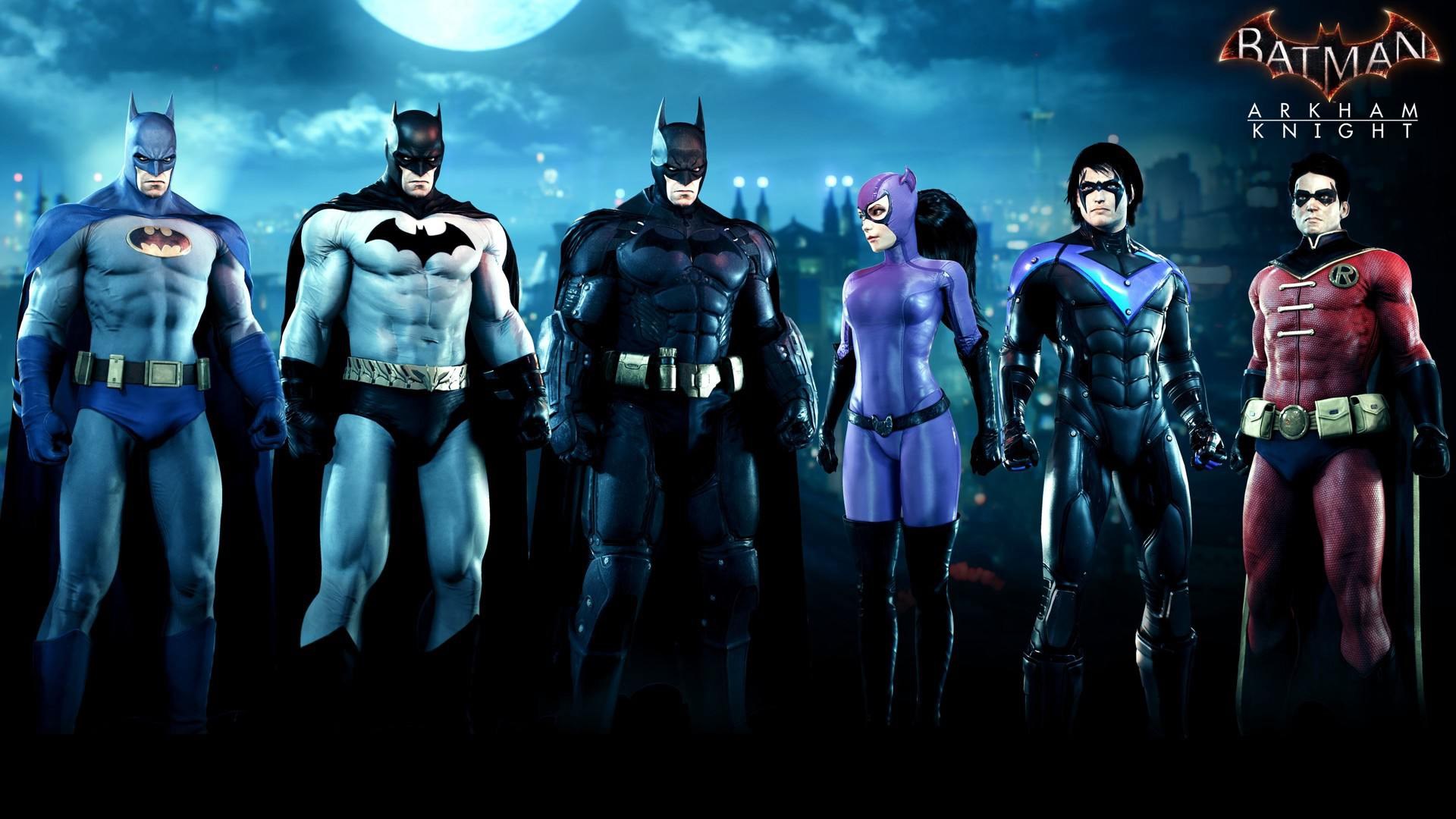 Batman Arkham Knight Characters HD Wallpaper