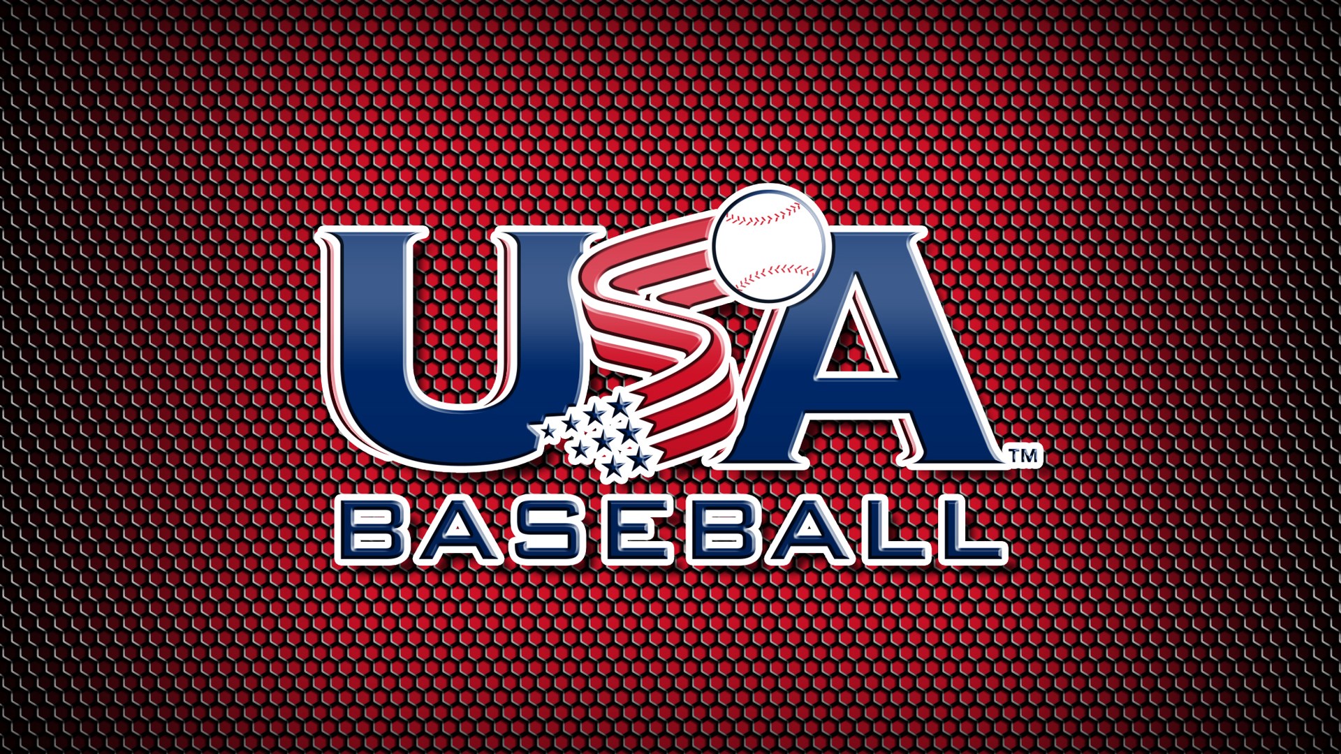 USA Baseball Logo with Baseball and Stars HD Wallpaper