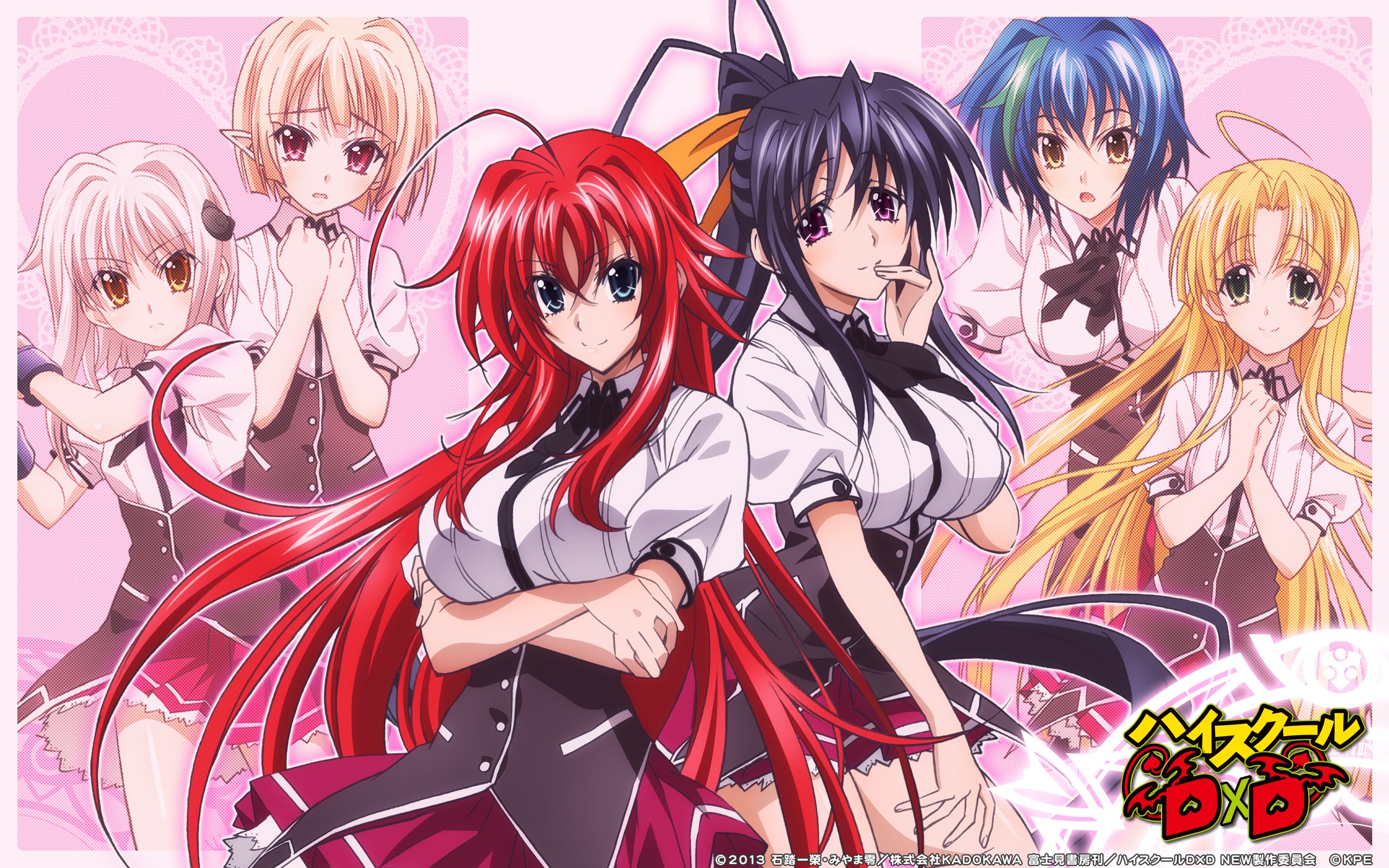 High School DxD characters HD Wallpaper