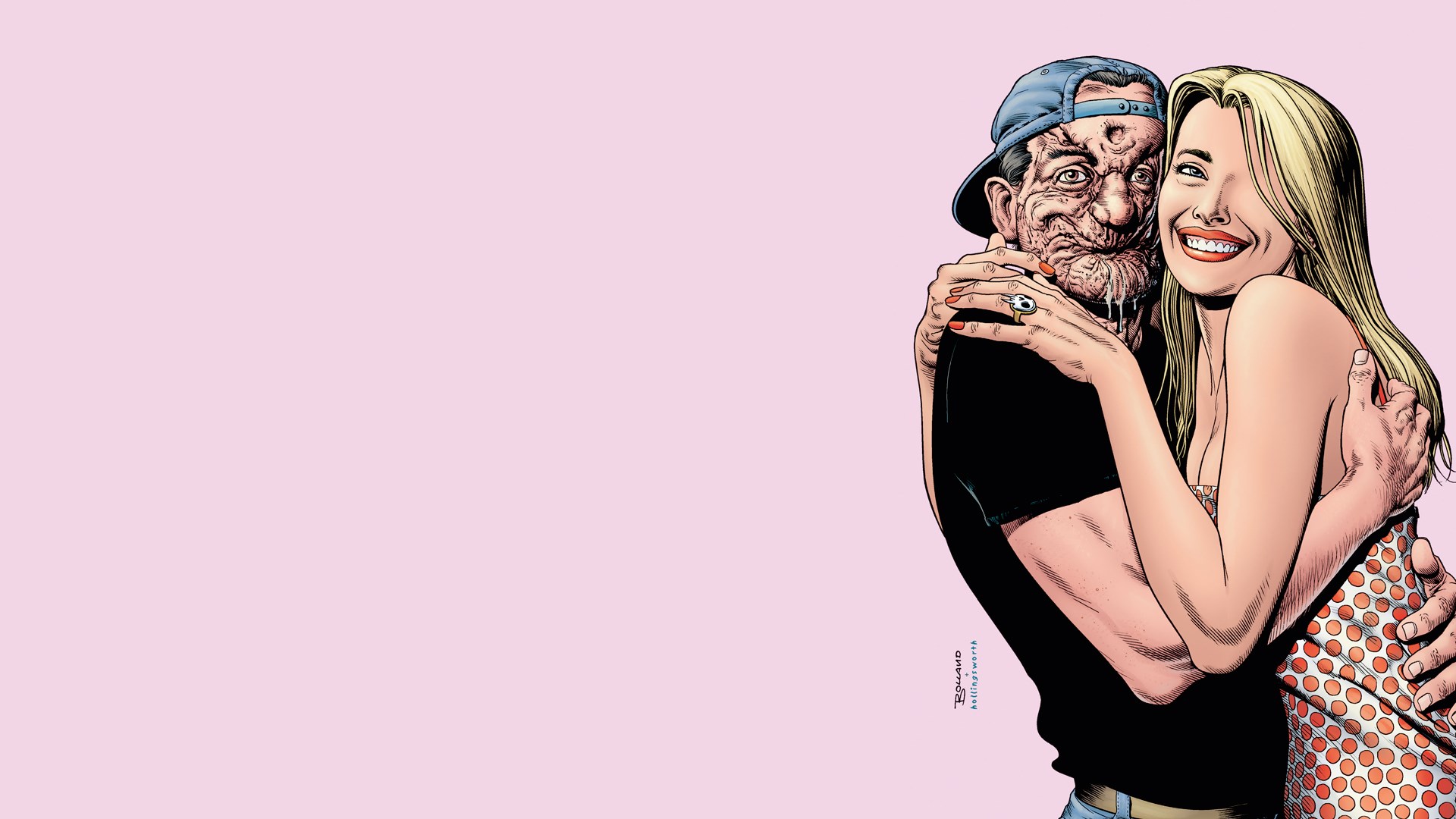 Preacher comic art of Jesse Custer and Tulip O'Hare HD Wallpaper