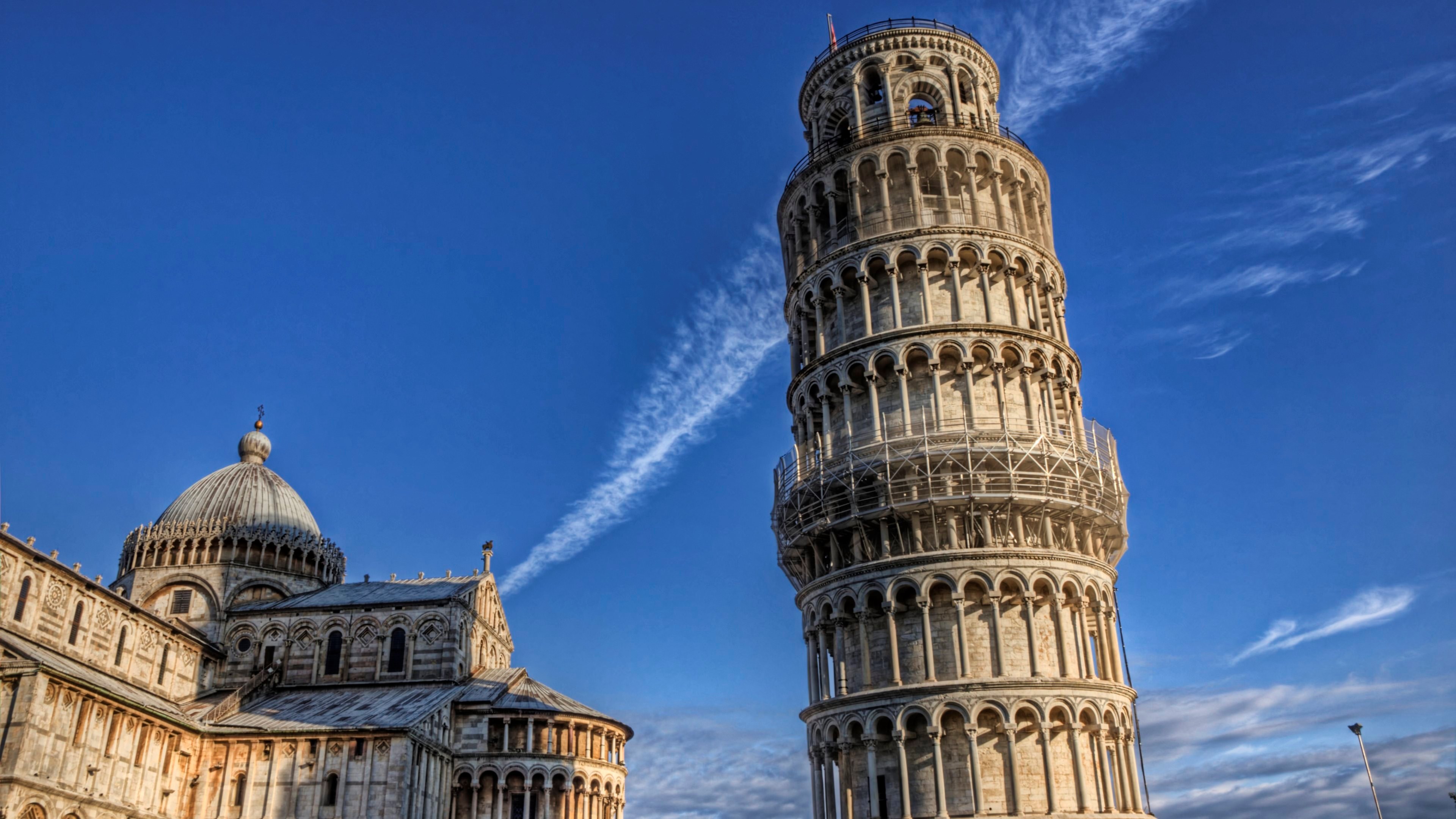 Leaning Tower of Pisa and Cathedral HD Wallpaper