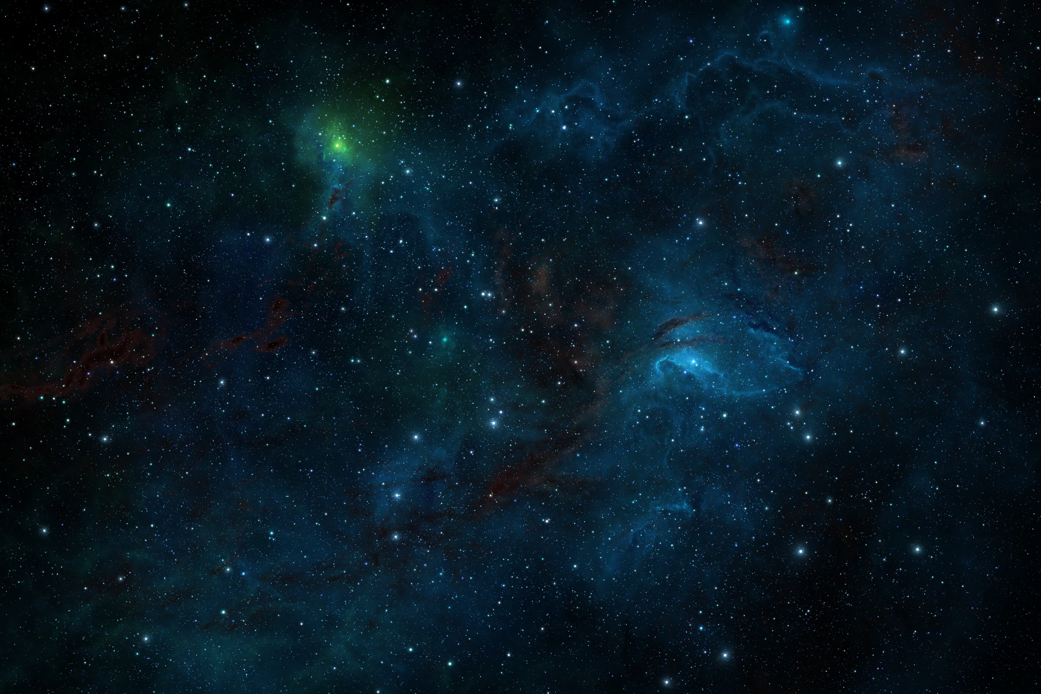 High resolution space nebula with stars HD Wallpaper