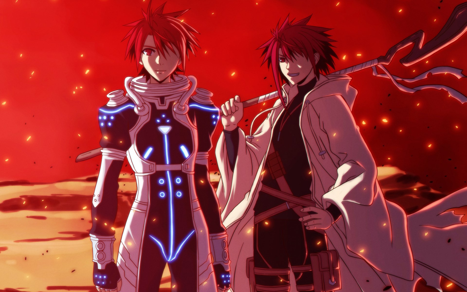 Two men from UQ Holder HD Wallpaper