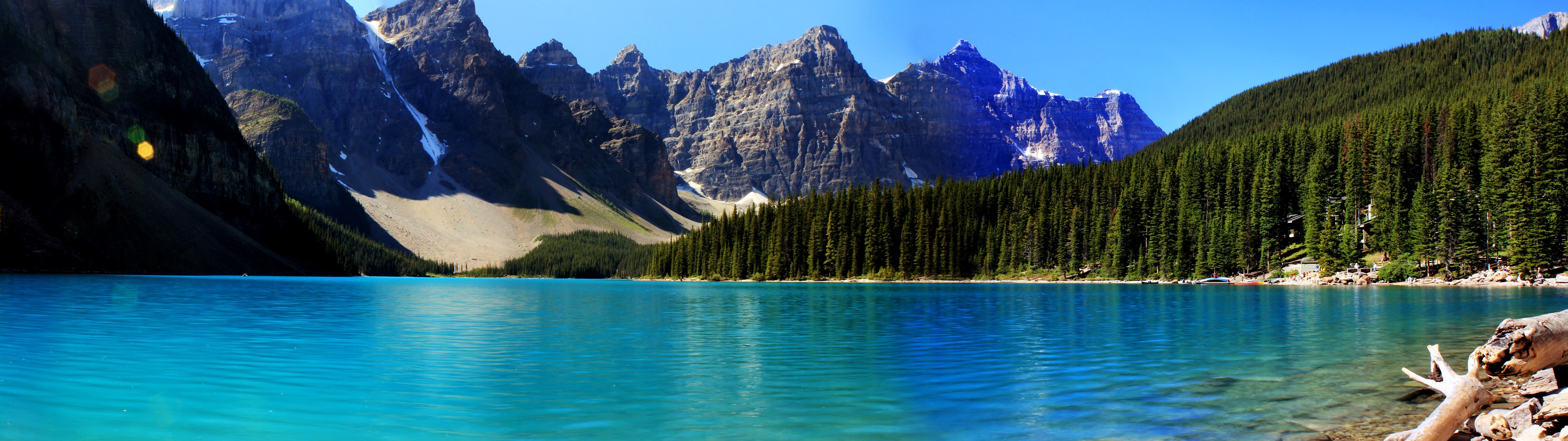 Moraine Lake and Mountains HD Wallpaper
