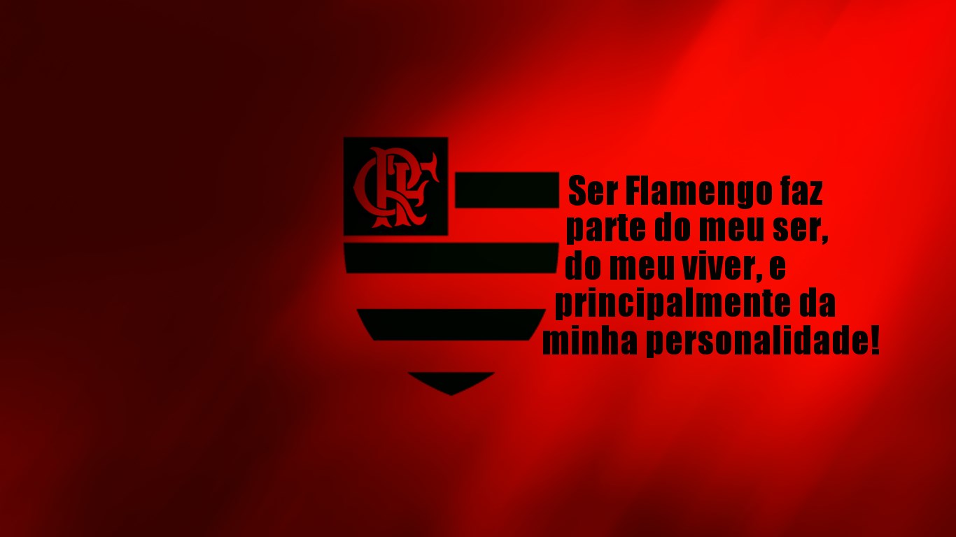 Clube de Regatas do Flamengo Quote and Emblem HD Wallpaper