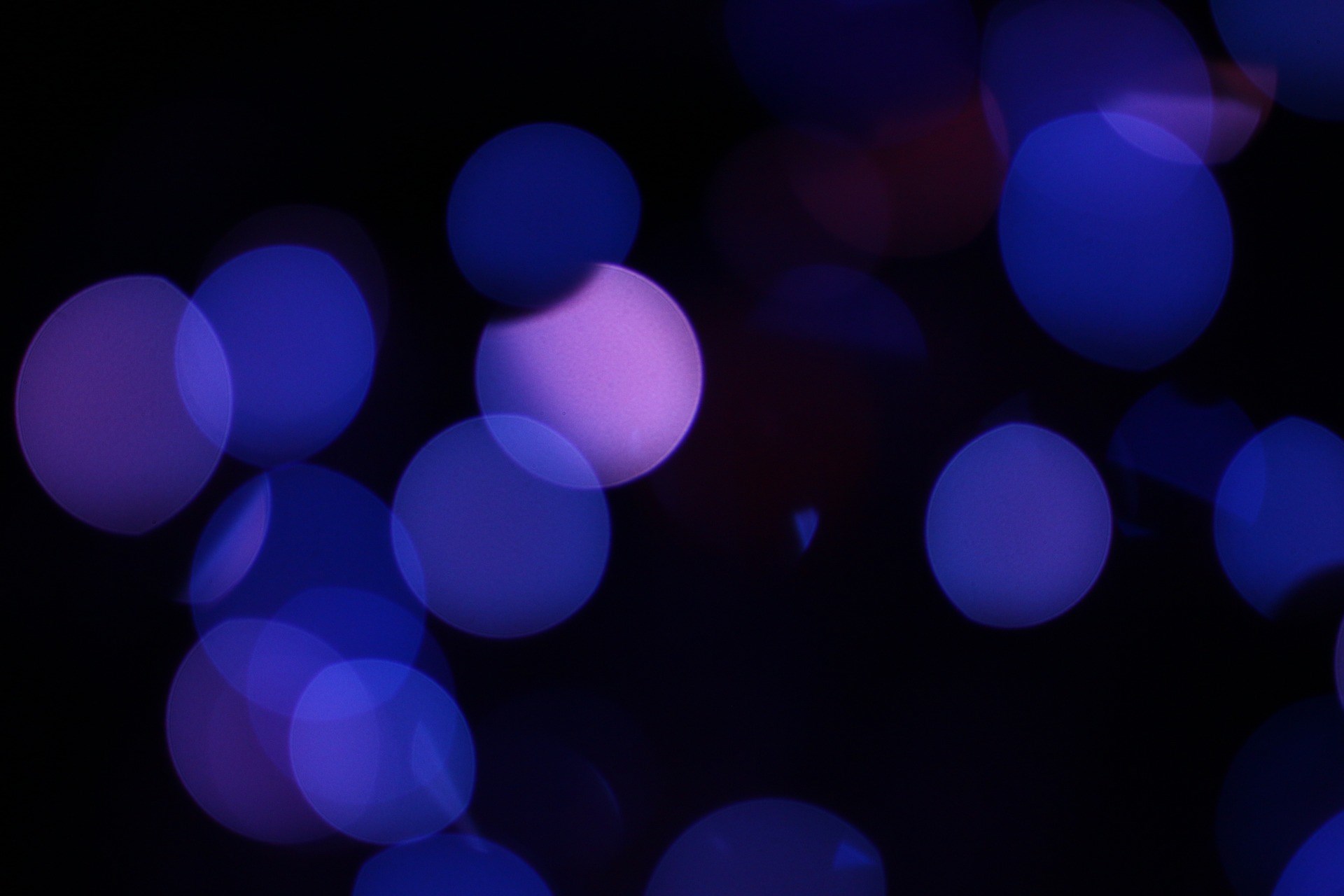 Soft Purple and Blue Bokeh Lights HD Wallpaper