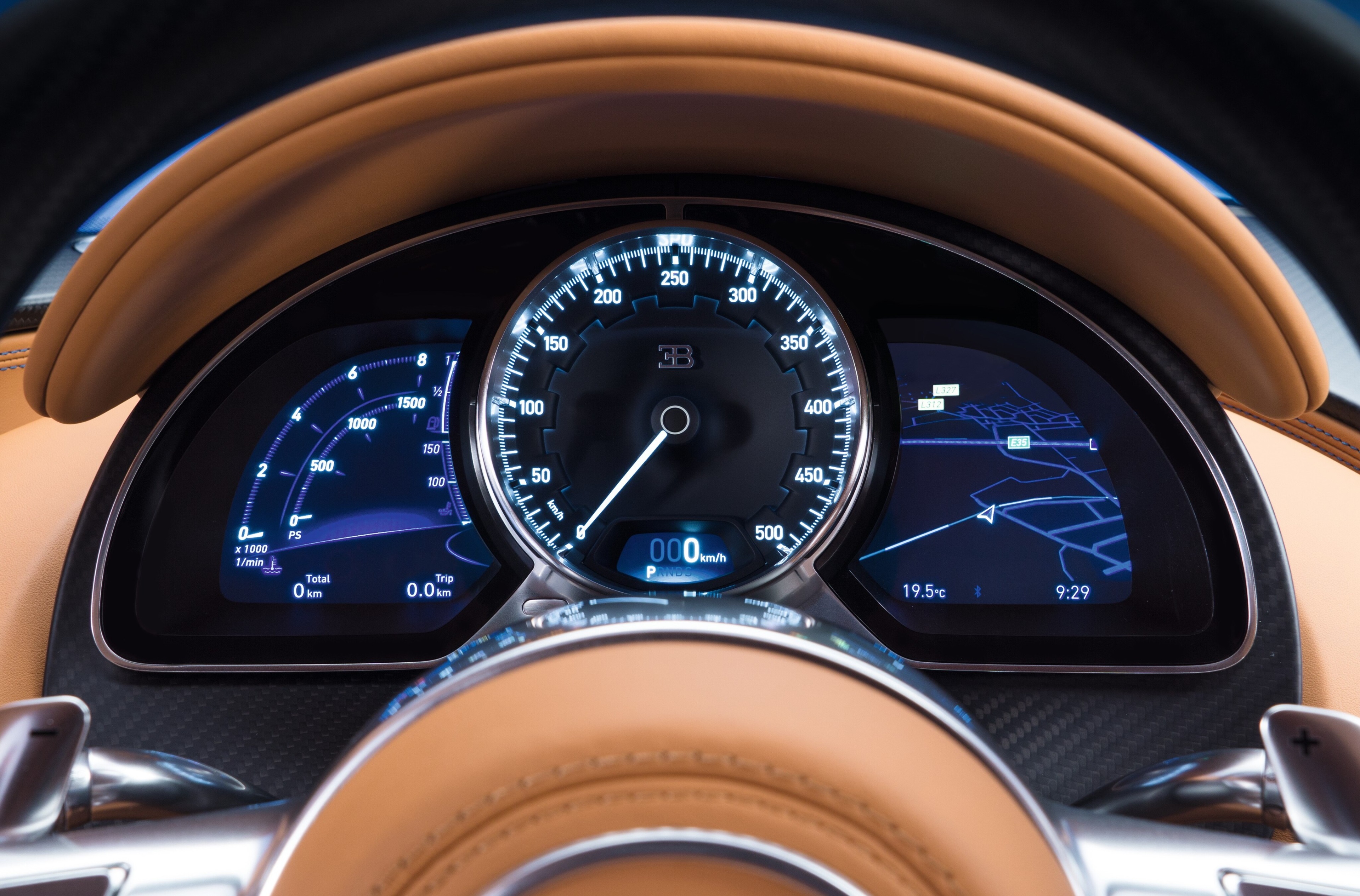 Bugatti Chiron Speedometer Dashboard 4K HD Wallpaper