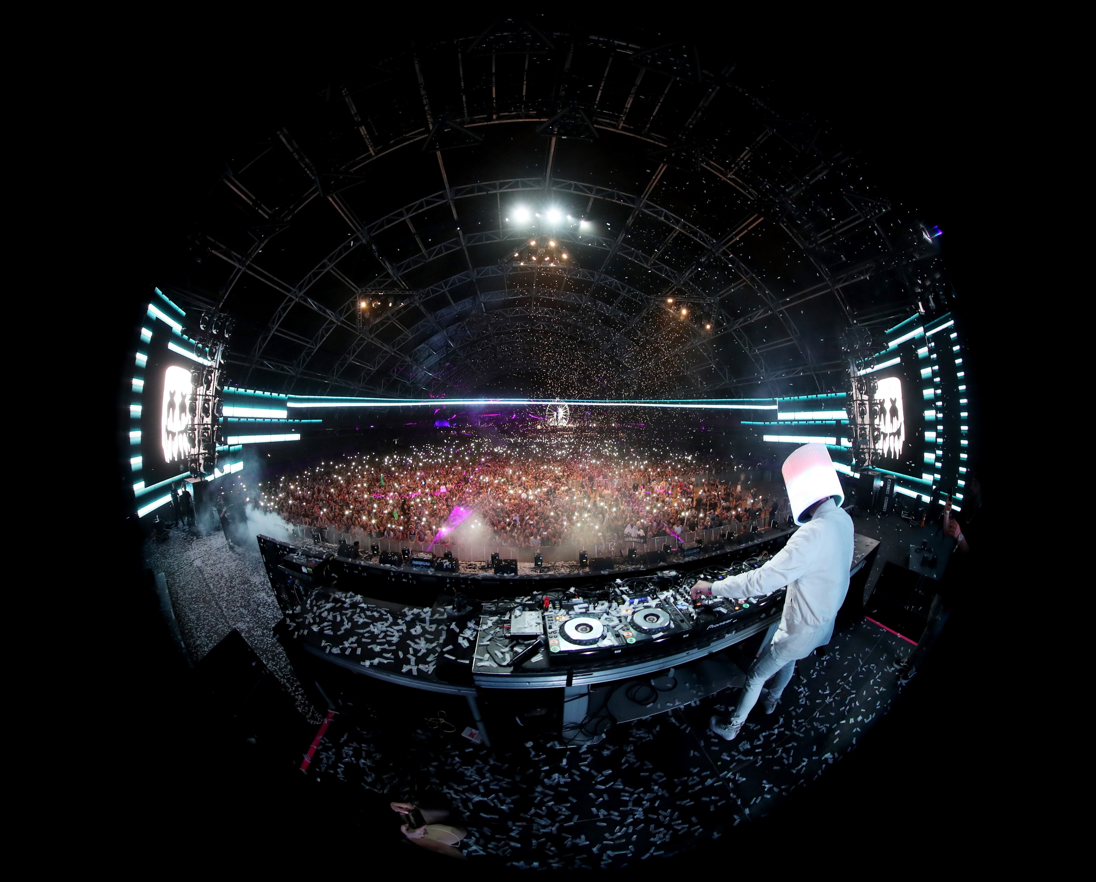 Marshmello performing live in concert HD Wallpaper