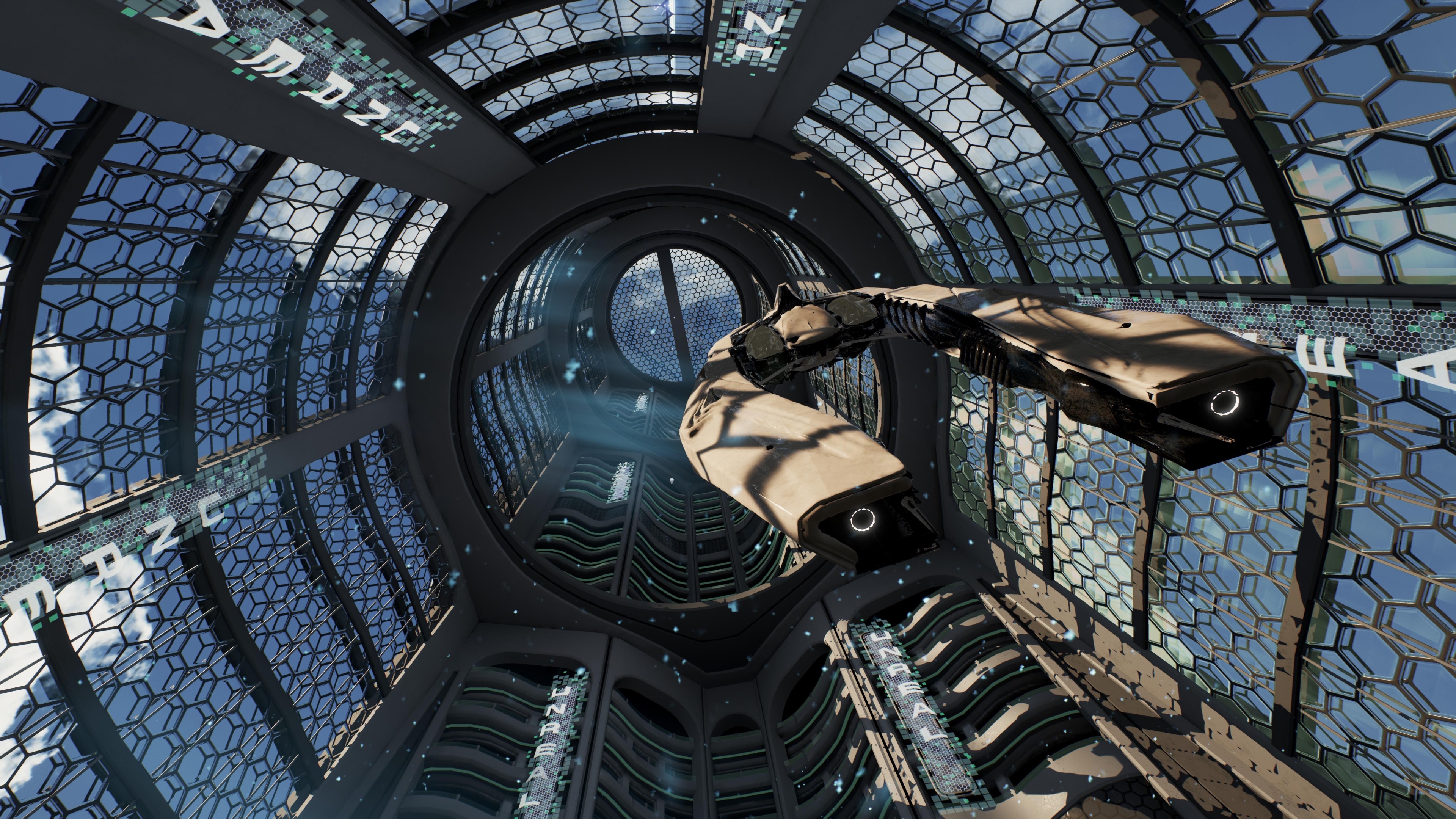 Star Citizen 4K spaceship interior HD Wallpaper