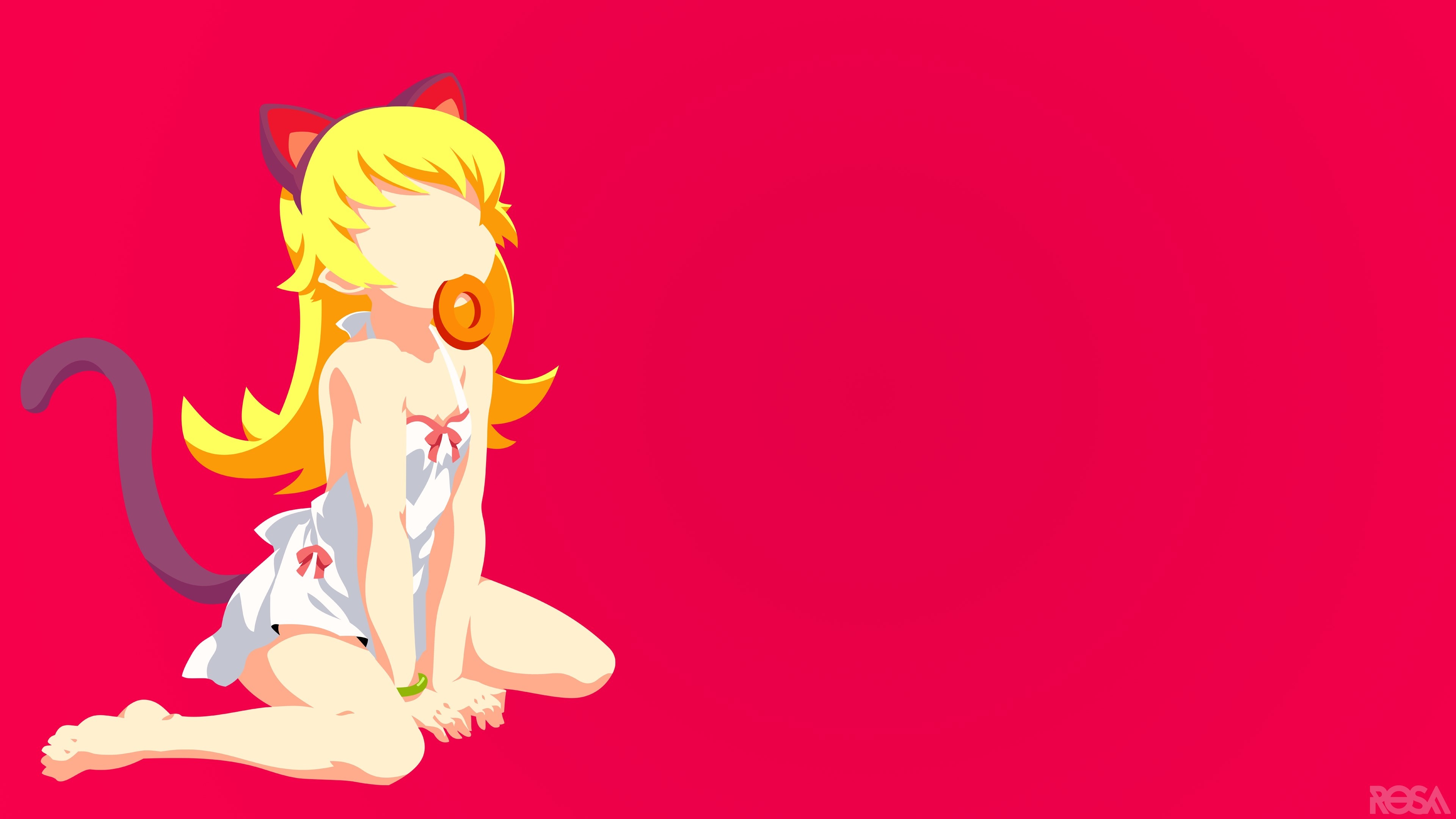 Shinobu Oshino from Monogatari Series 4K HD Wallpaper