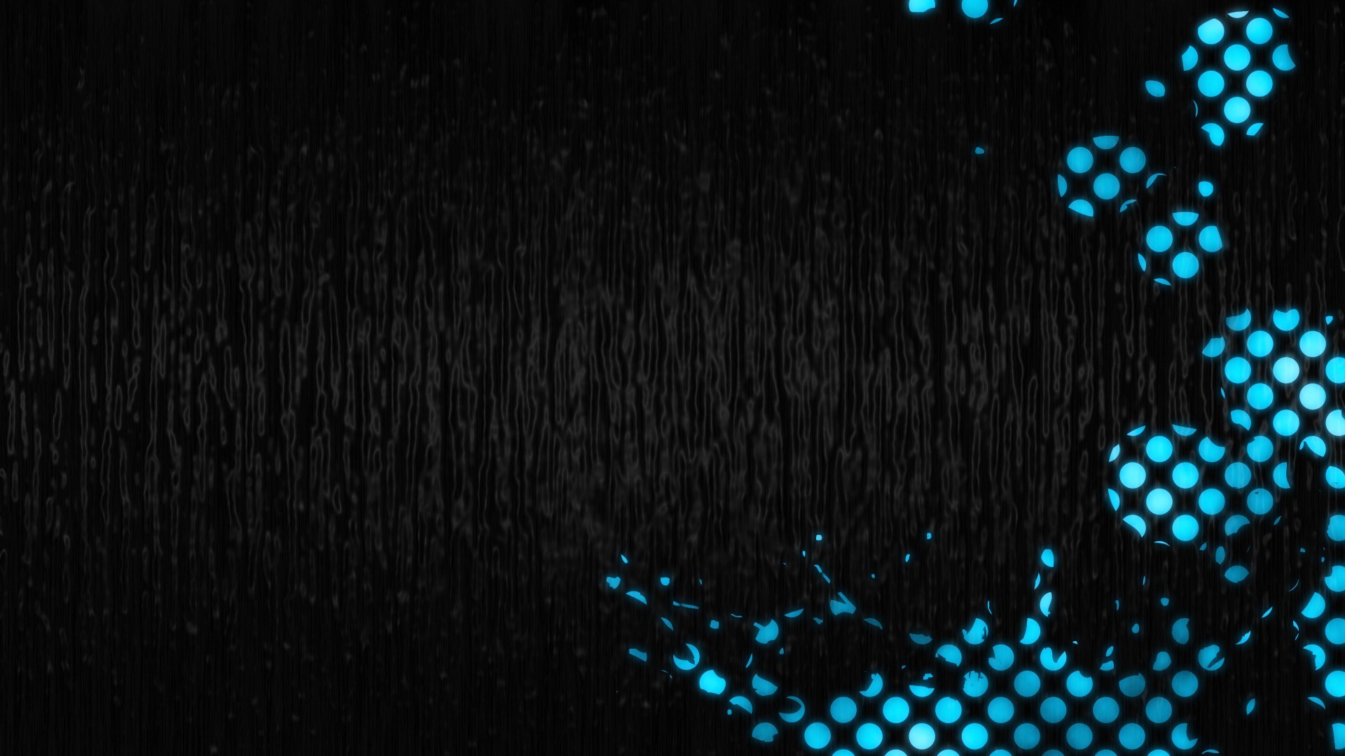 Abstract blue halftone pattern on dark textured background HD Wallpaper