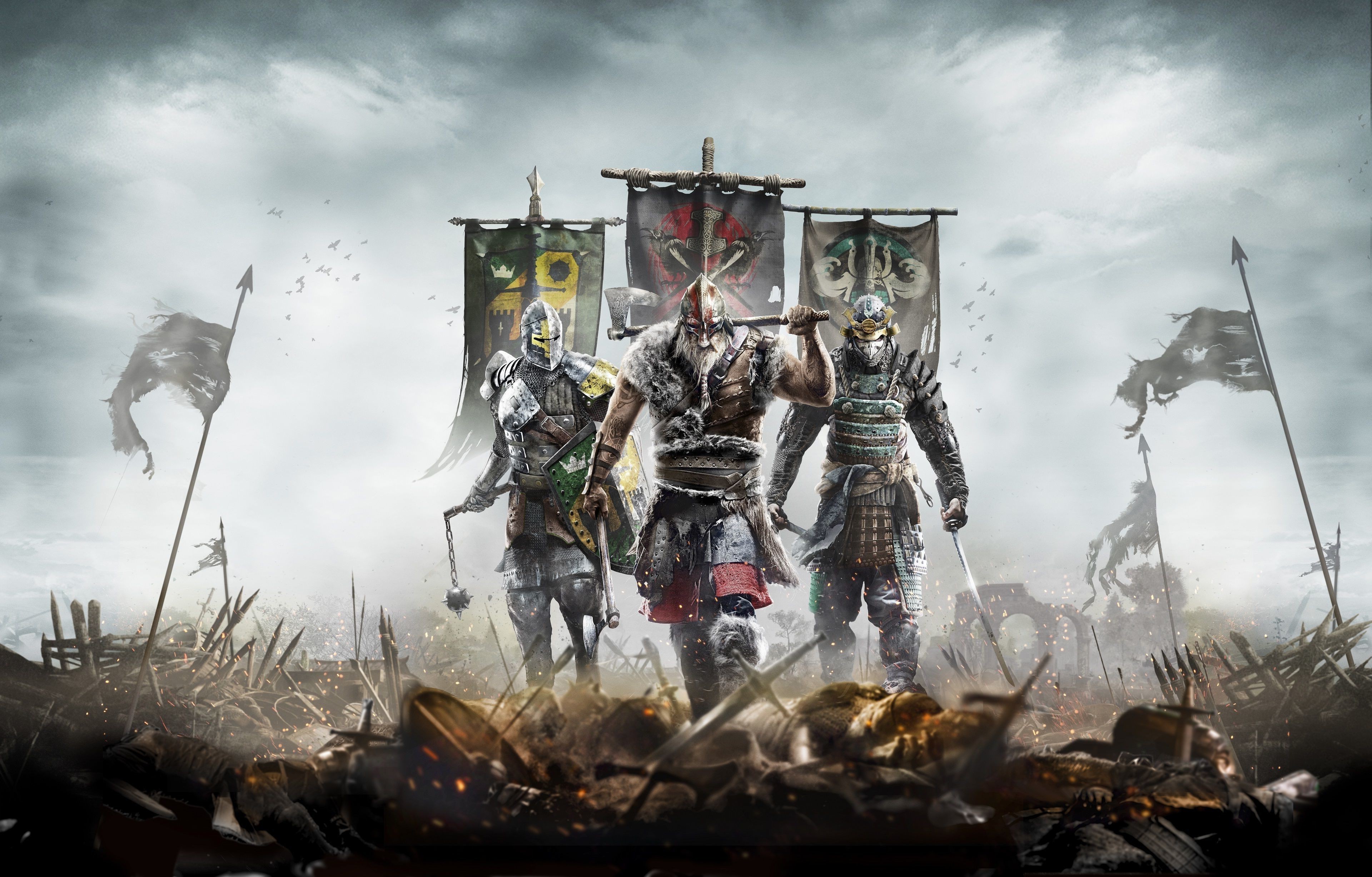 For Honor video game concept art with warriors HD Wallpaper