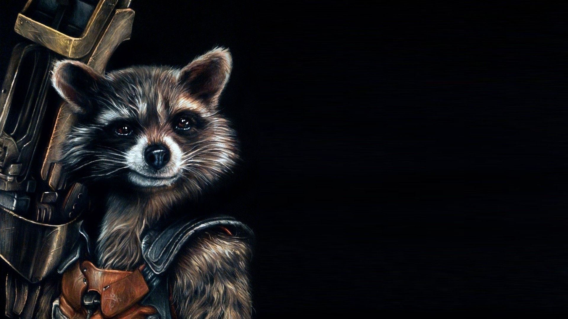 Rocket Raccoon from Guardians of the Galaxy Artwork HD Wallpaper