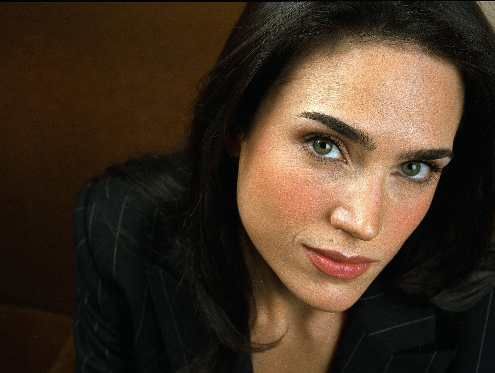 Jennifer Connelly close-up portrait HD Wallpaper