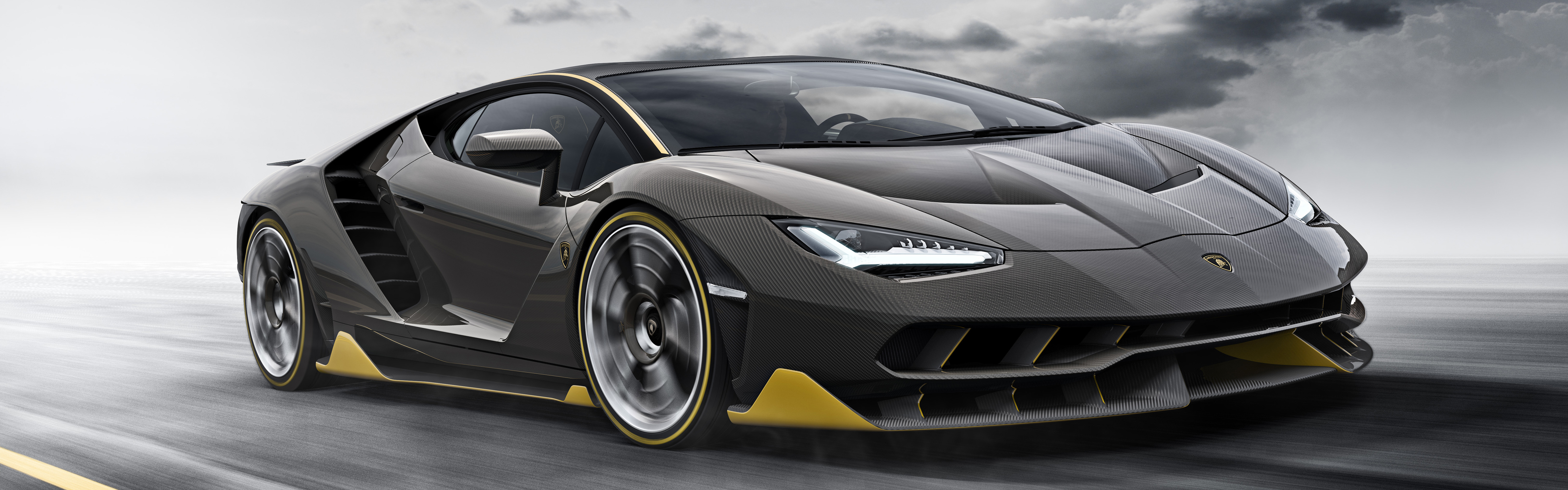 Lamborghini Centenario LP770-4 Supercar in Motion HD Wallpaper
