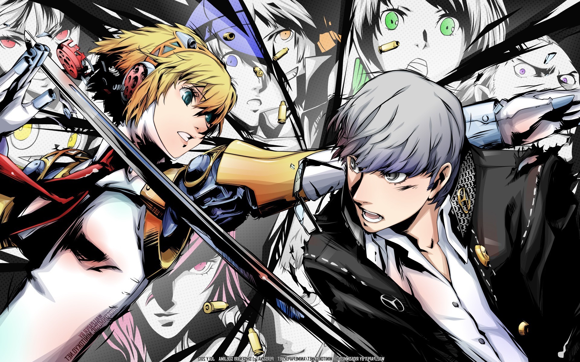 Aigis and Yu Narukami from Persona 4 Arena HD Wallpaper