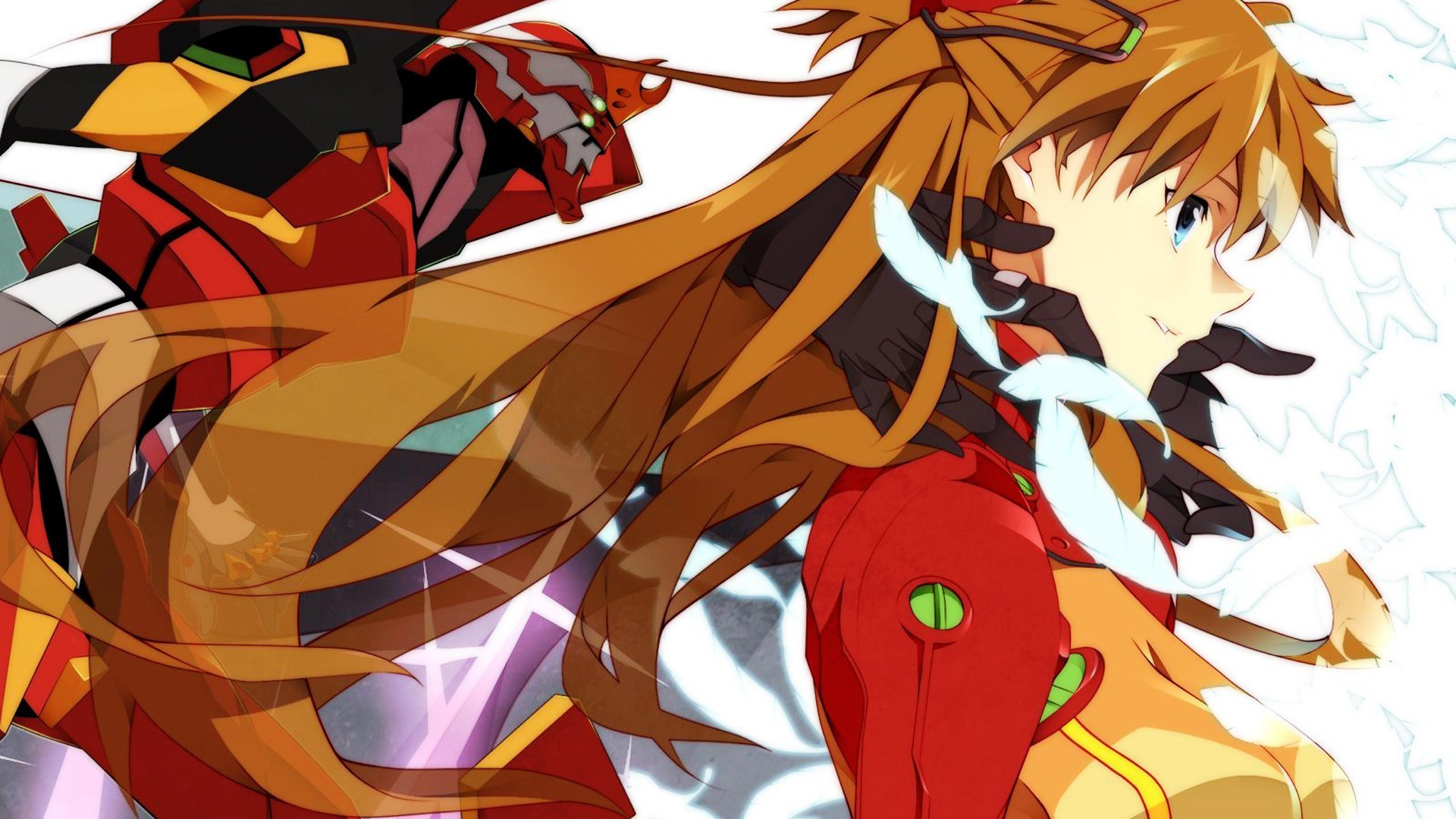 Asuka Langley Soryu from Neon Genesis Evangelion HD Wallpaper