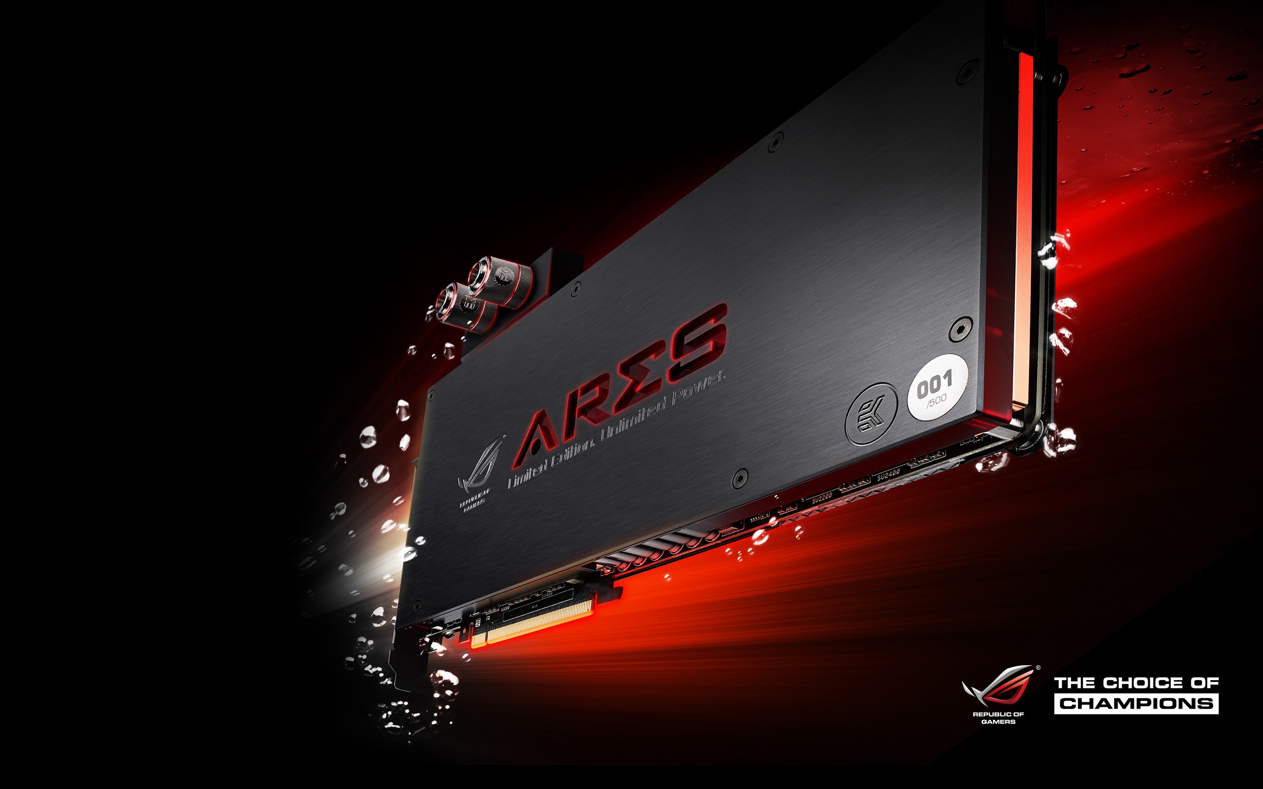 ASUS ROG Ares graphics card with water cooling HD Wallpaper