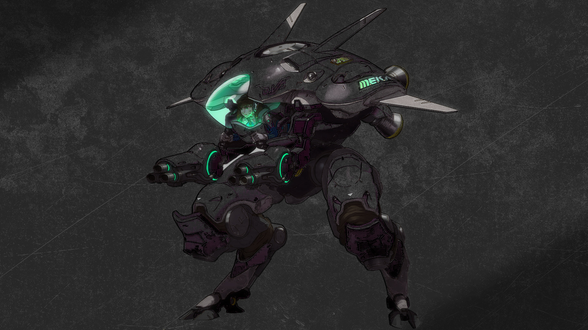 D.Va MEKA from Overwatch HD Wallpaper