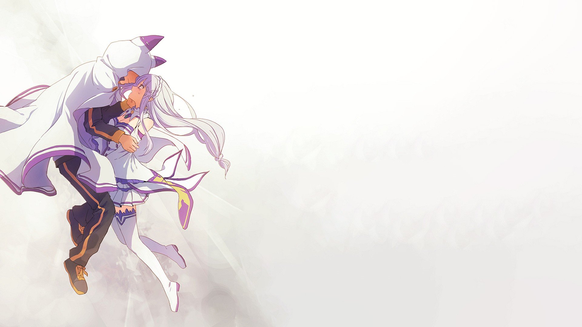 Subaru and Emilia from Re:Zero HD Wallpaper