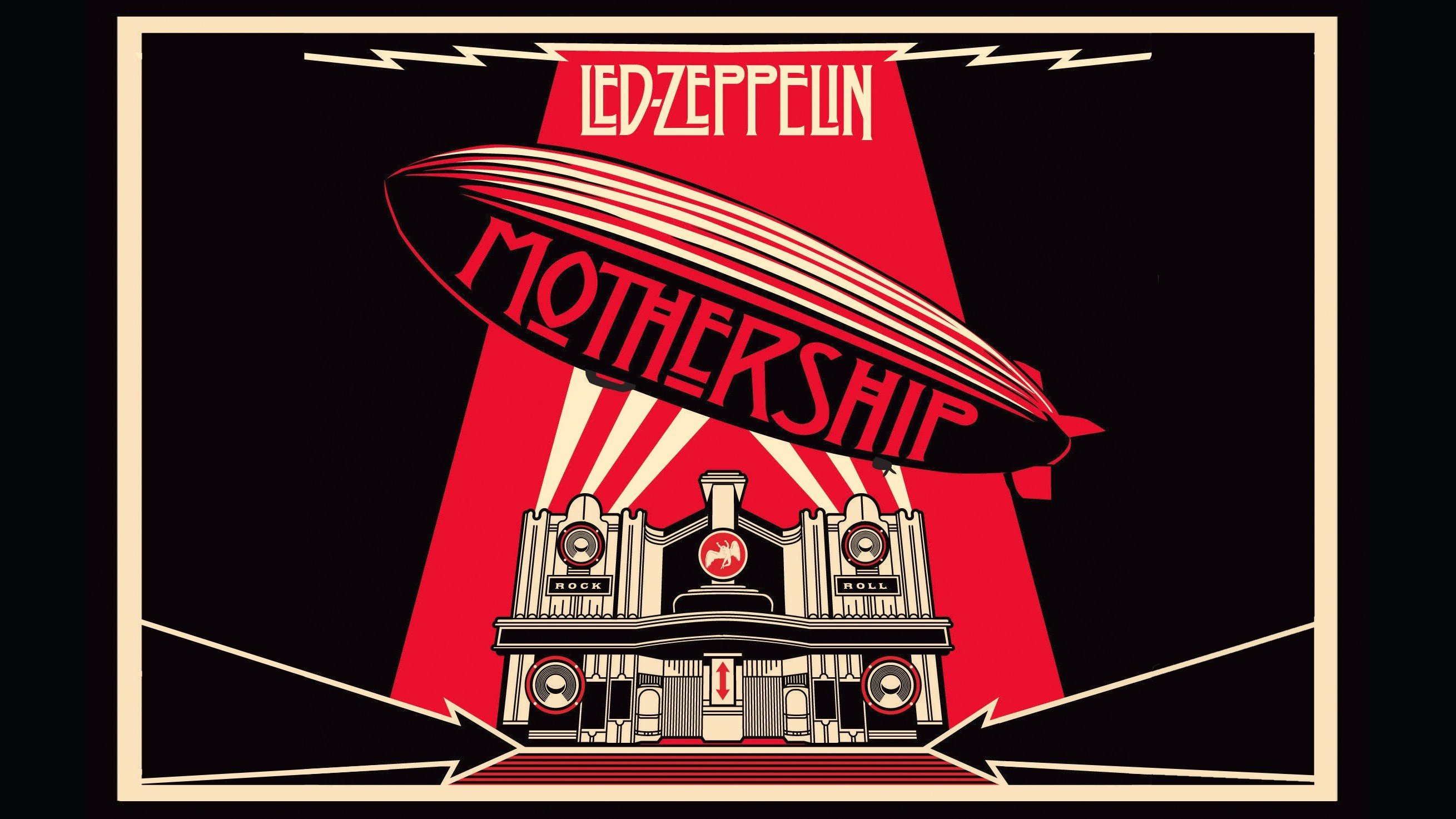 Led Zeppelin Mothership Album Cover HD Wallpaper