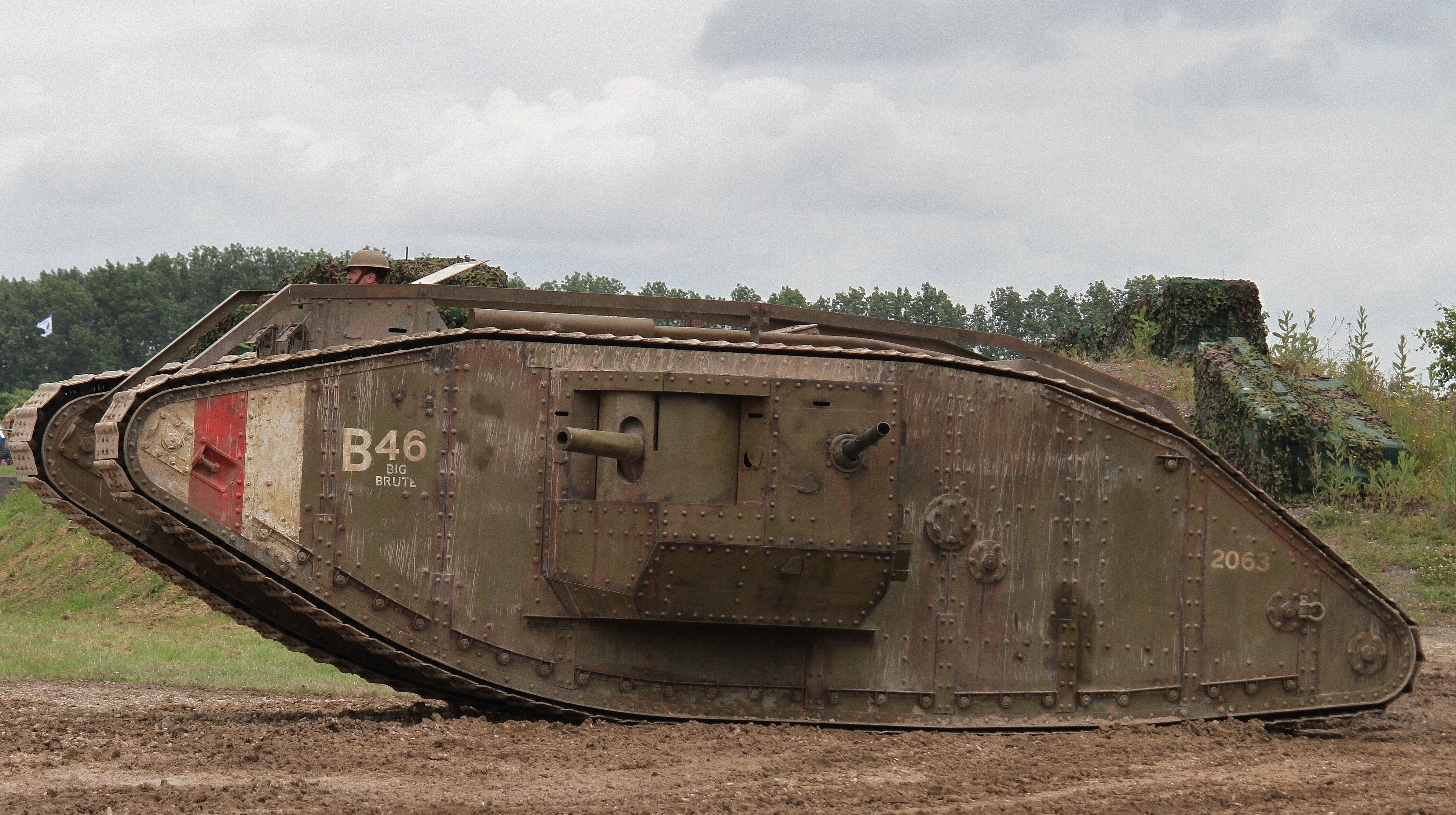 British Mark IV tank 'Big Brute' from World War I HD Wallpaper
