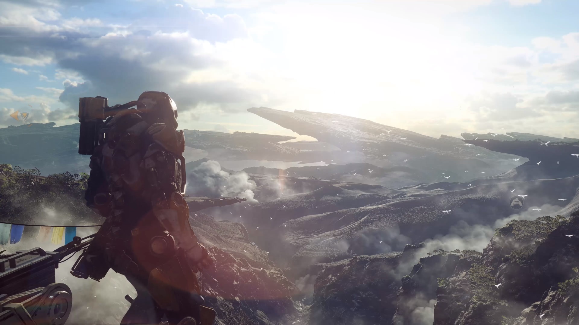 Javelin from Anthem overlooking a vast landscape HD Wallpaper