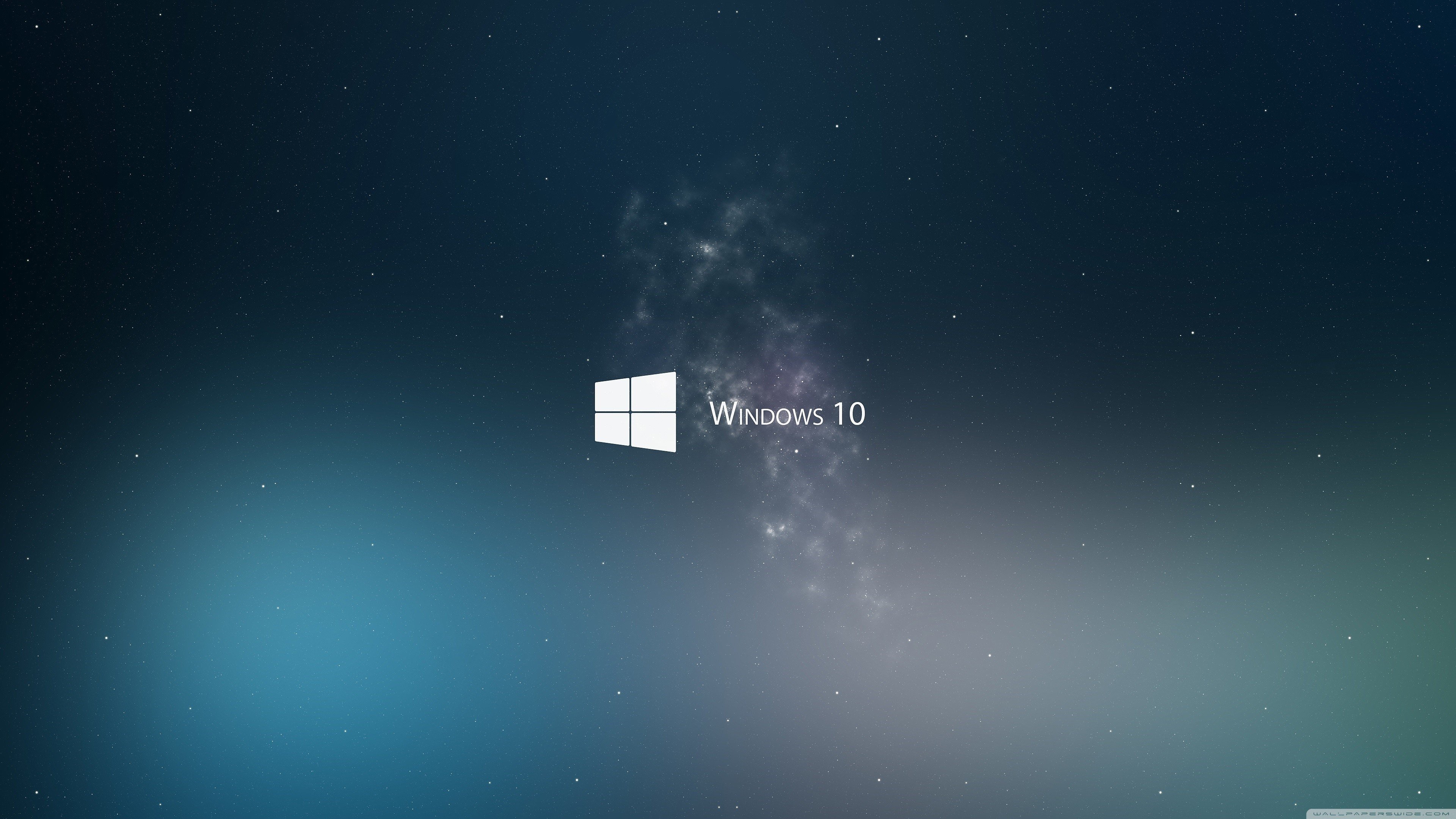 Windows 10 Logo on Starry Sky HD Wallpaper