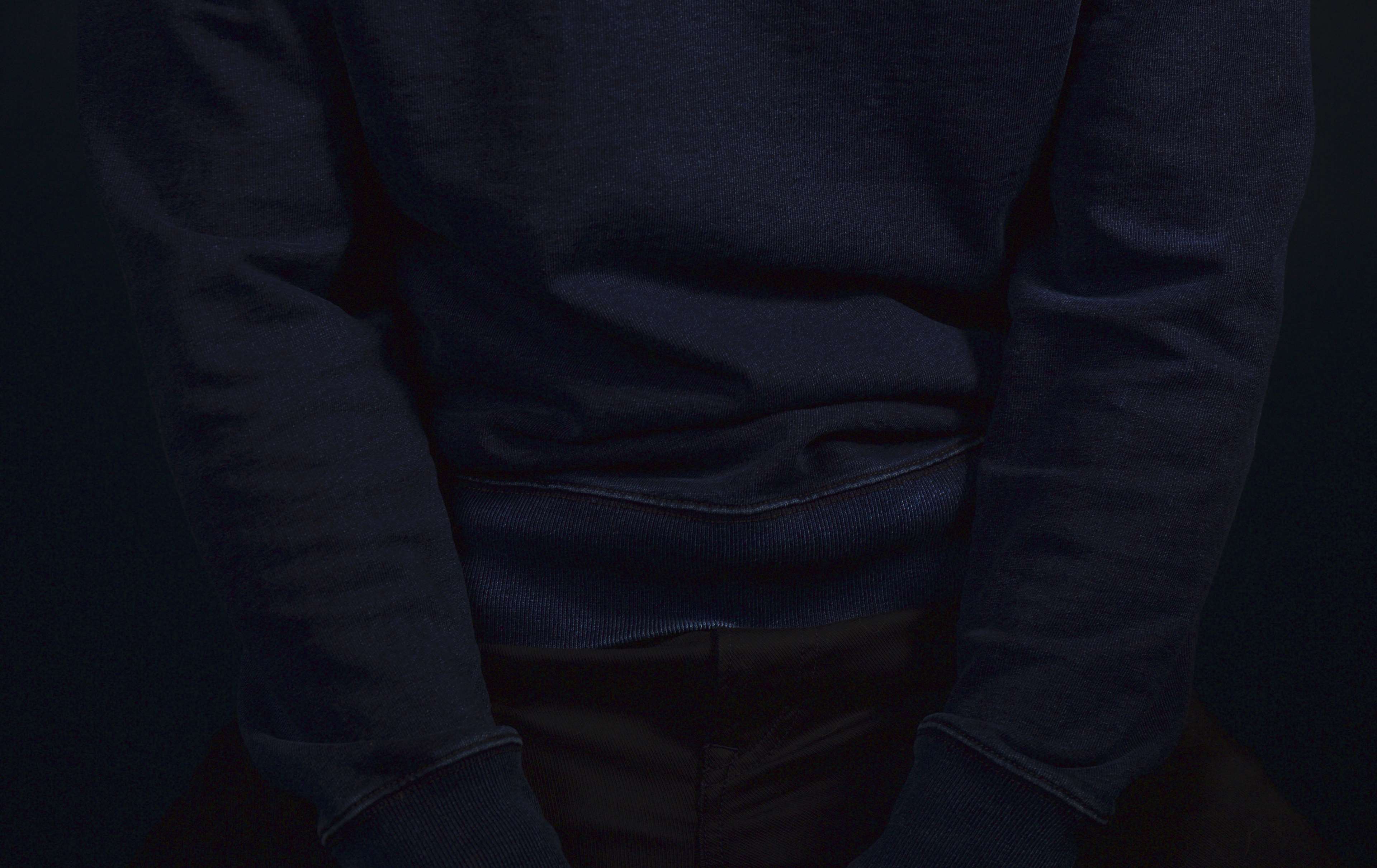 Dark blue sweater close up HD Wallpaper